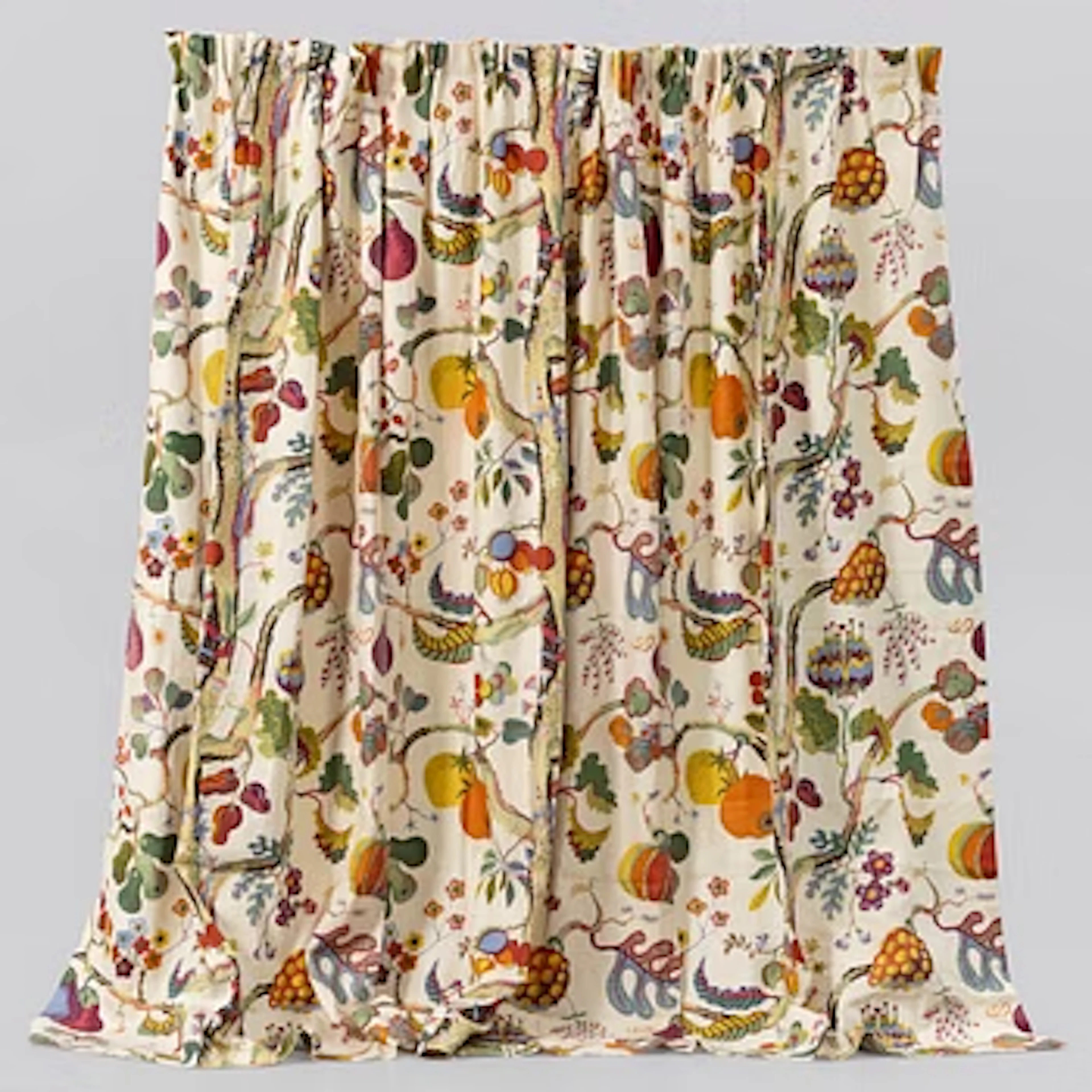 Josef Frank, curtain, “Vegetable Tree”, Firma Svenskt Tenn.