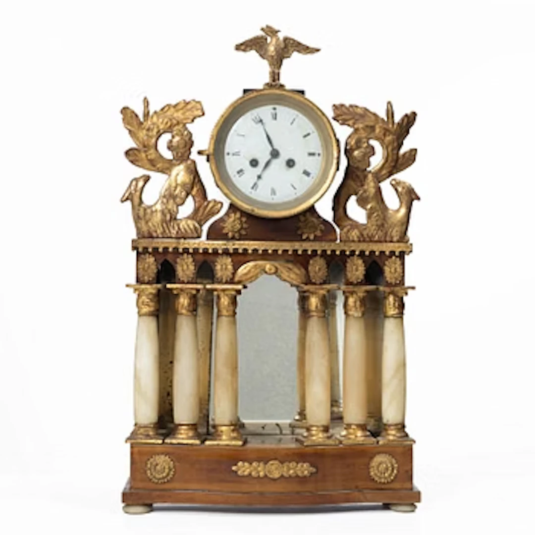 Empire mantel clock, first half of the 19th century.