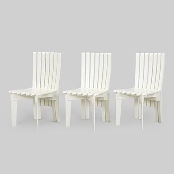 Alvar & Aino Aalto, a set of three 'Aurinko' (Sun-series) chairs for