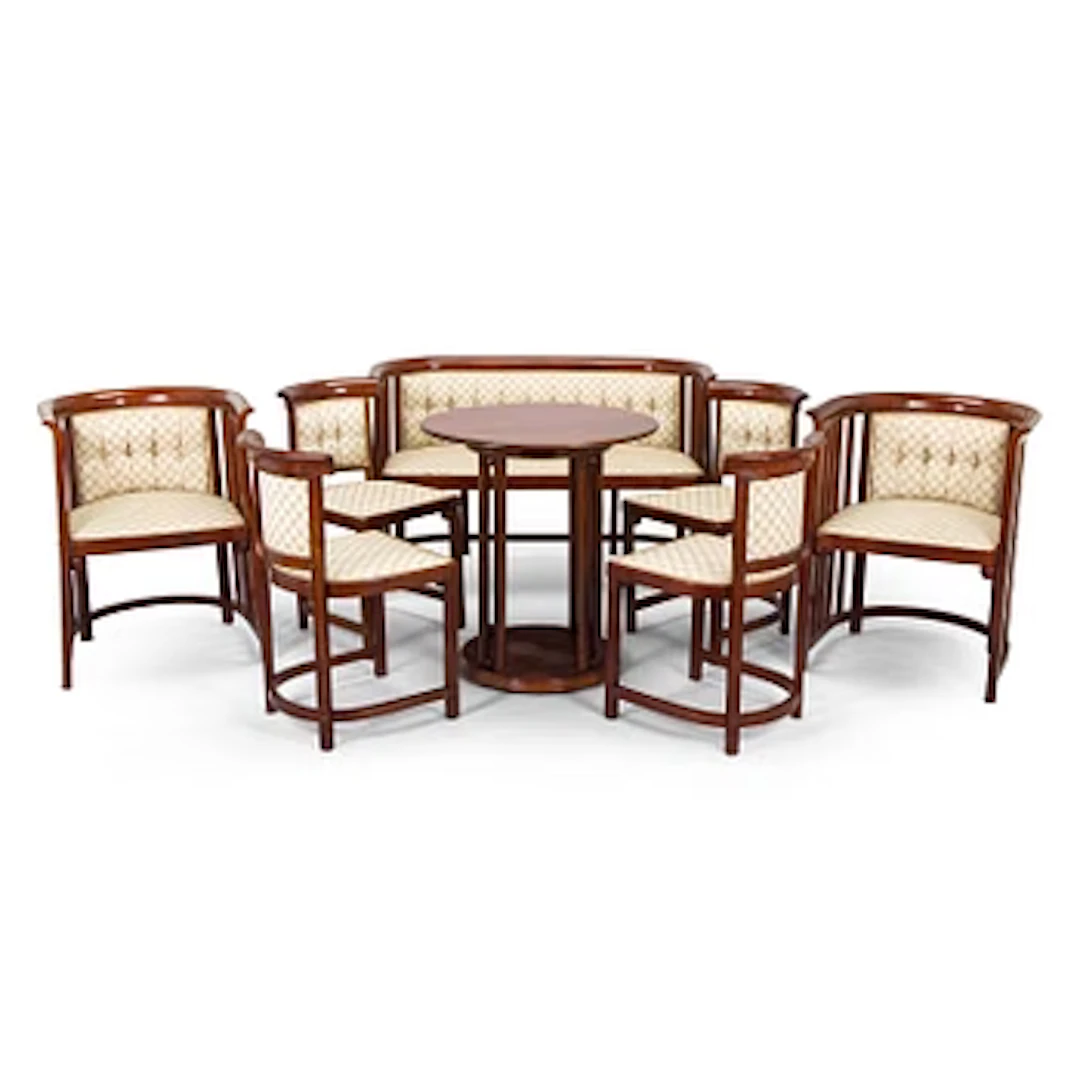 Josef Hoffmann, Bentwood salon suite 8 pieces, for Jacob & Josef Kohn