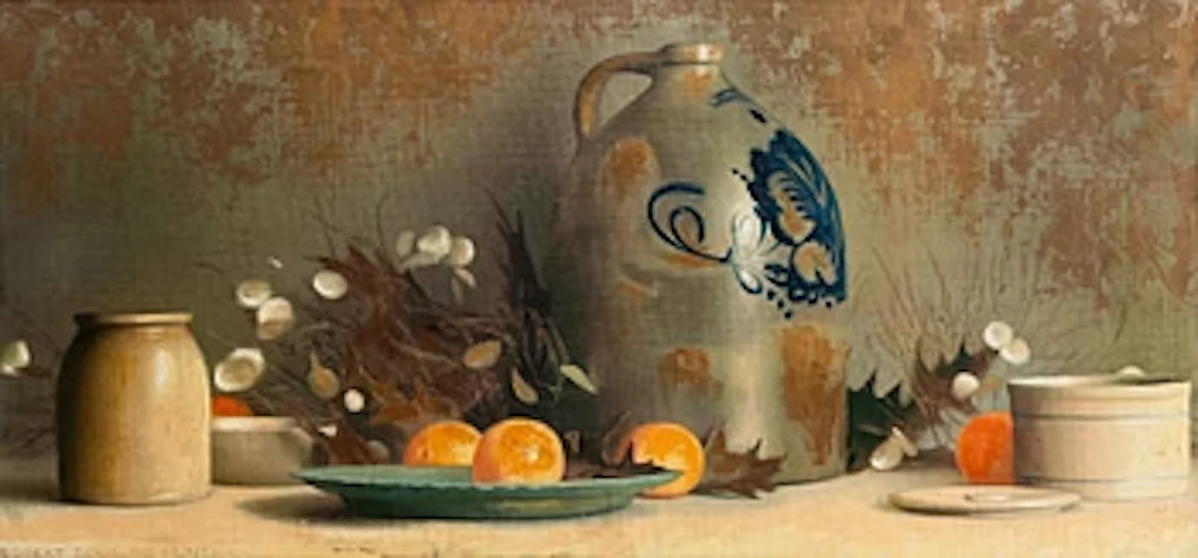 Robert Douglas Hunter, Stilleben med kanna, oljemålning.