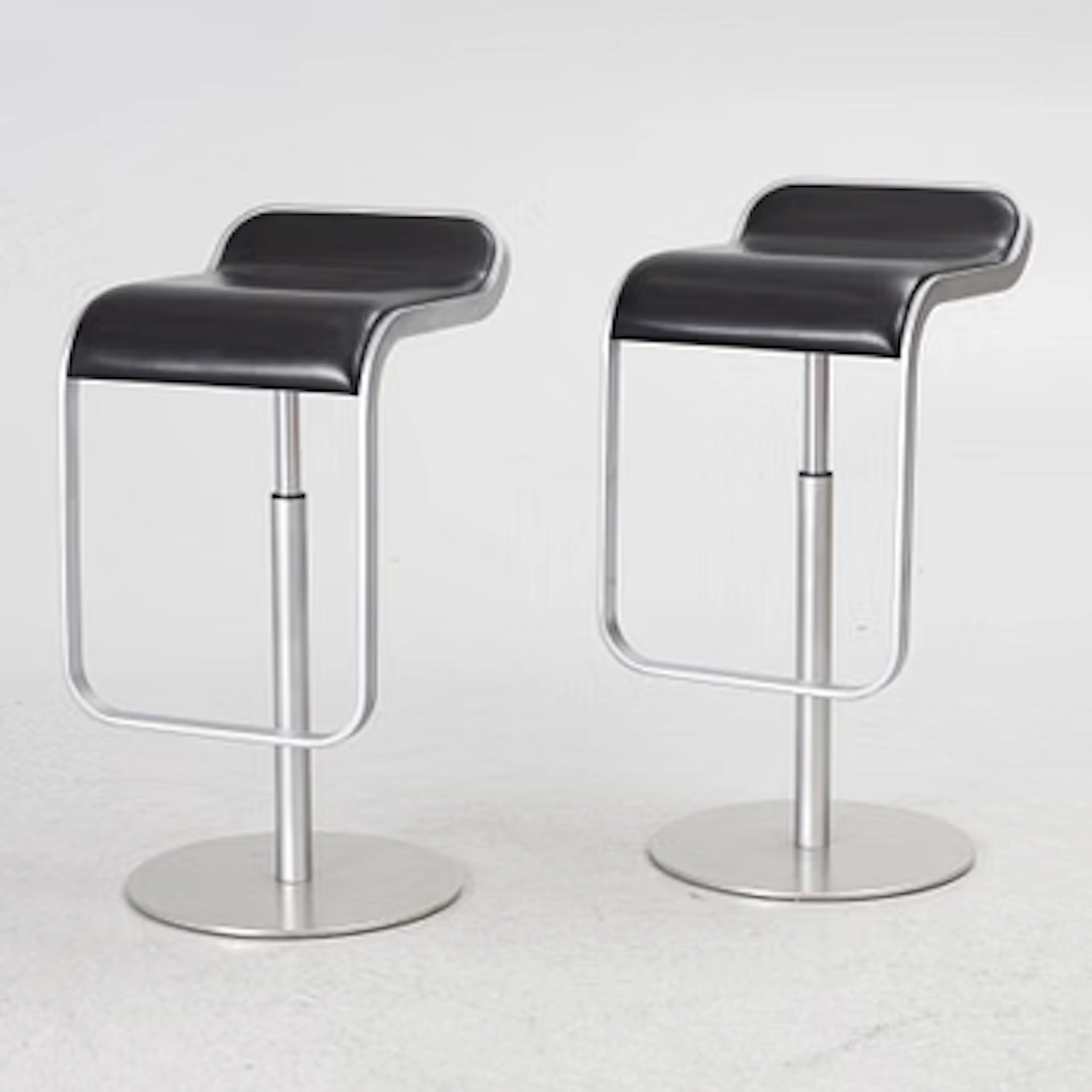 Shin & Tomoko Azumi, a pair of 'Lem' bar stools, LaPalma, Italy.