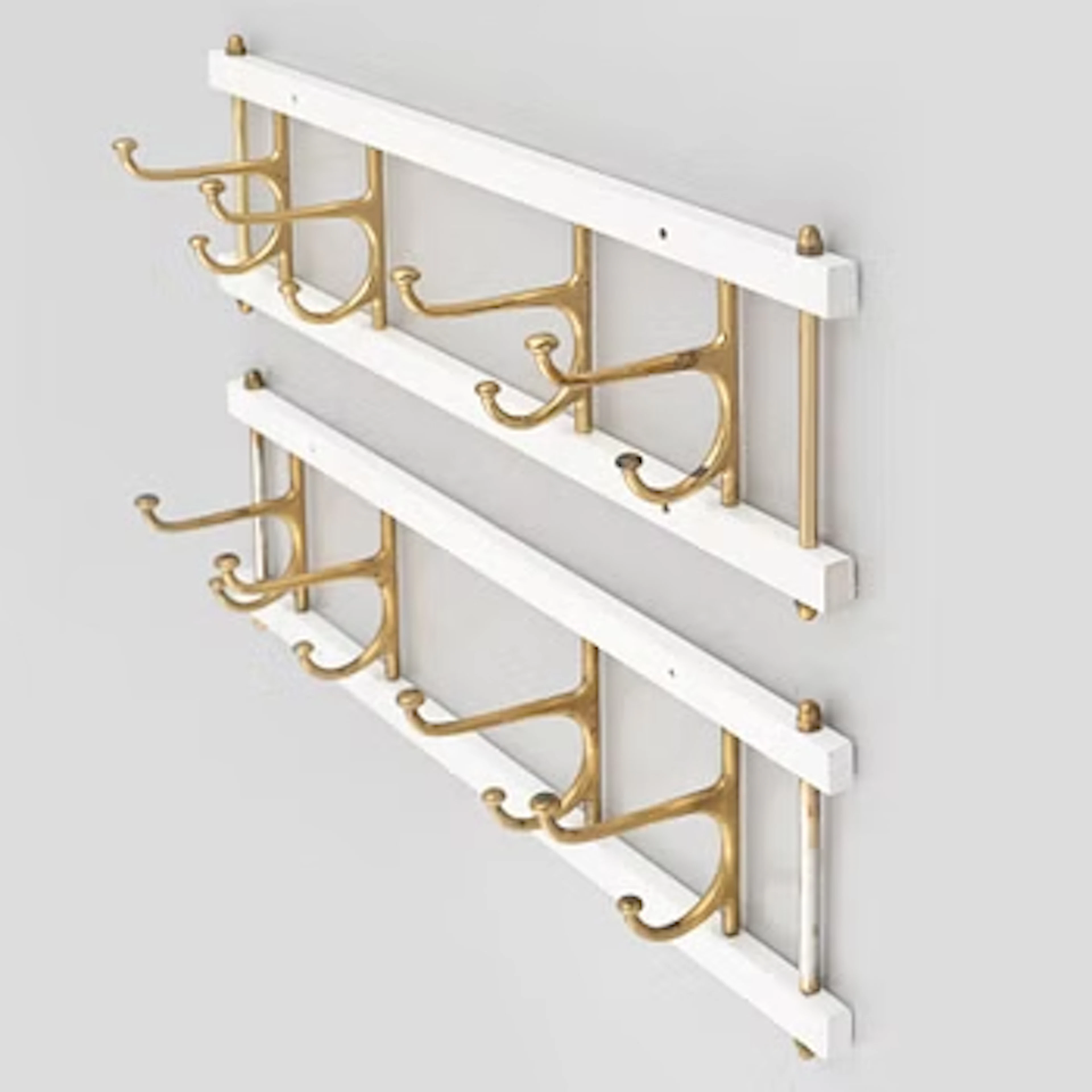 A pair of 'Dekorativ' coat hangers, Skoglunds metallgjuteri, Anderstorp