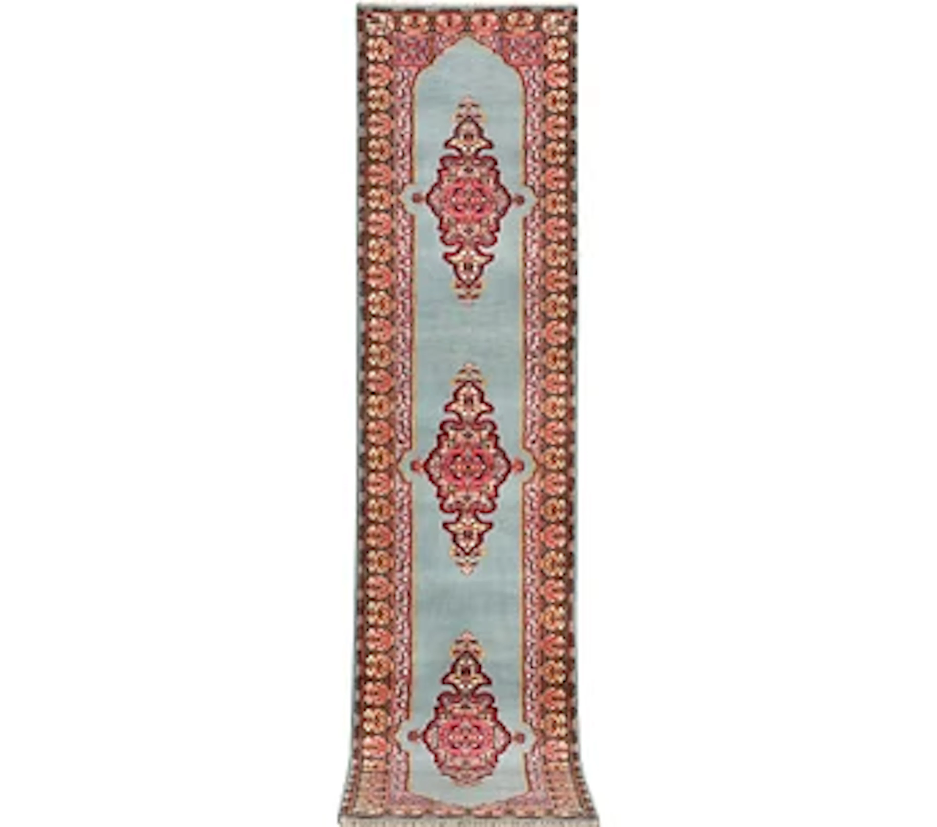 An oriental runner, c. 550 x 74 cm.
