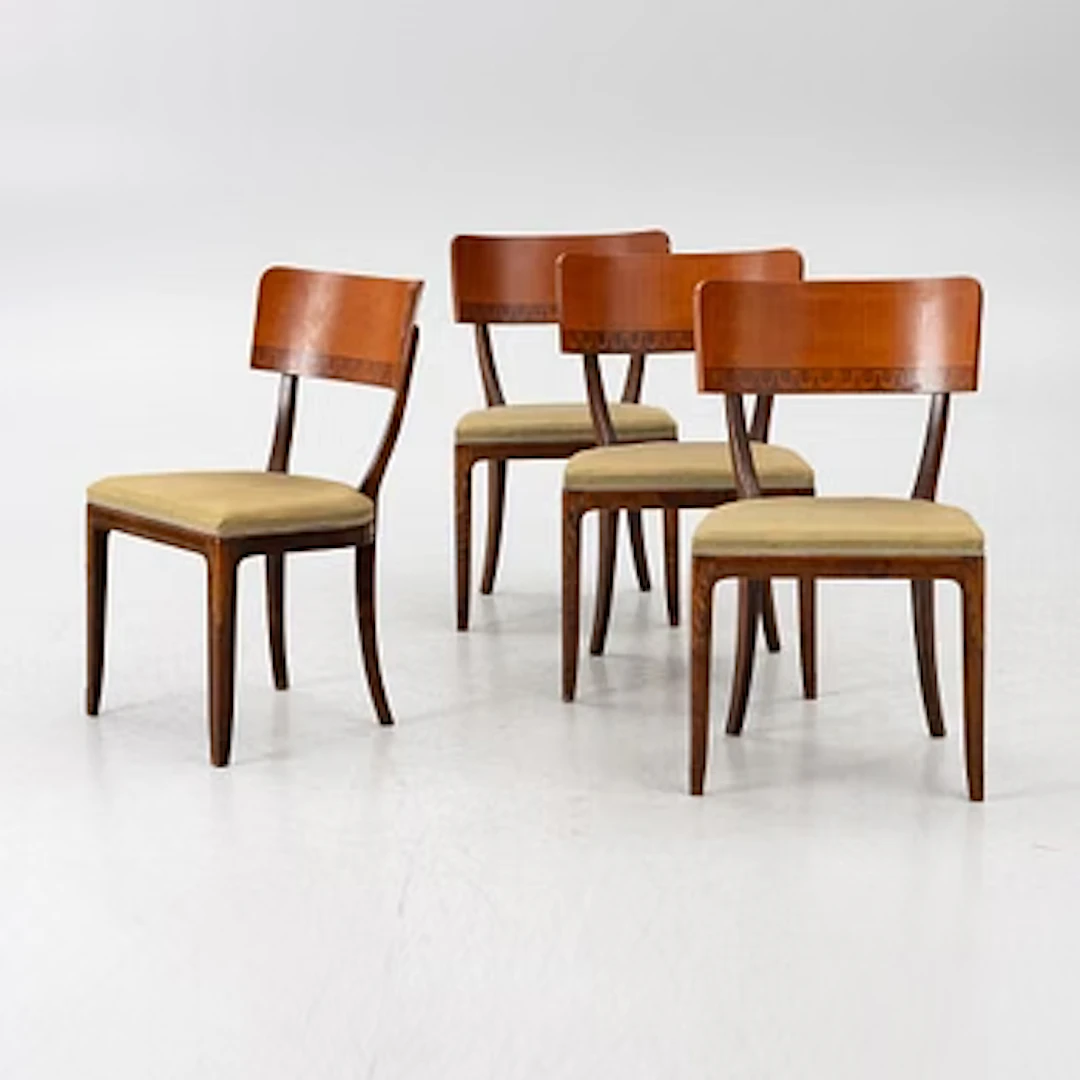 A set of 4 chairs, Swedish Grace, 1920s.