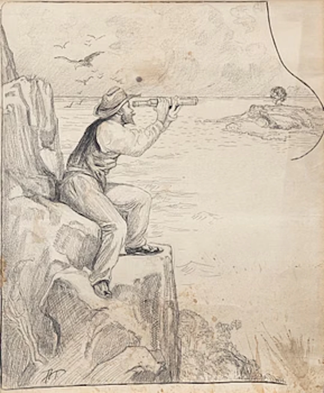 Axel Törneman, Man with Binoculars.
