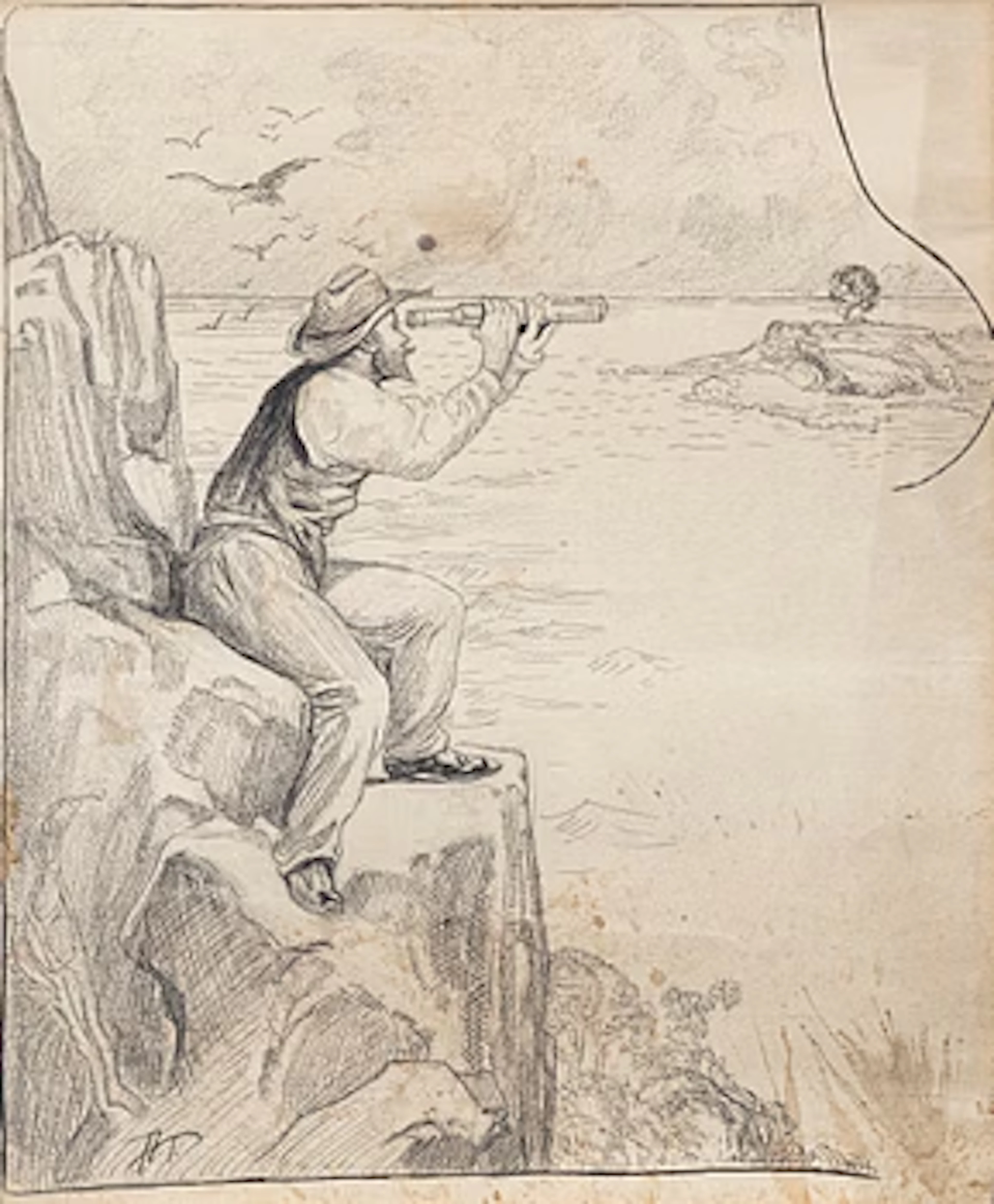 Axel Törneman, Man with Binoculars.