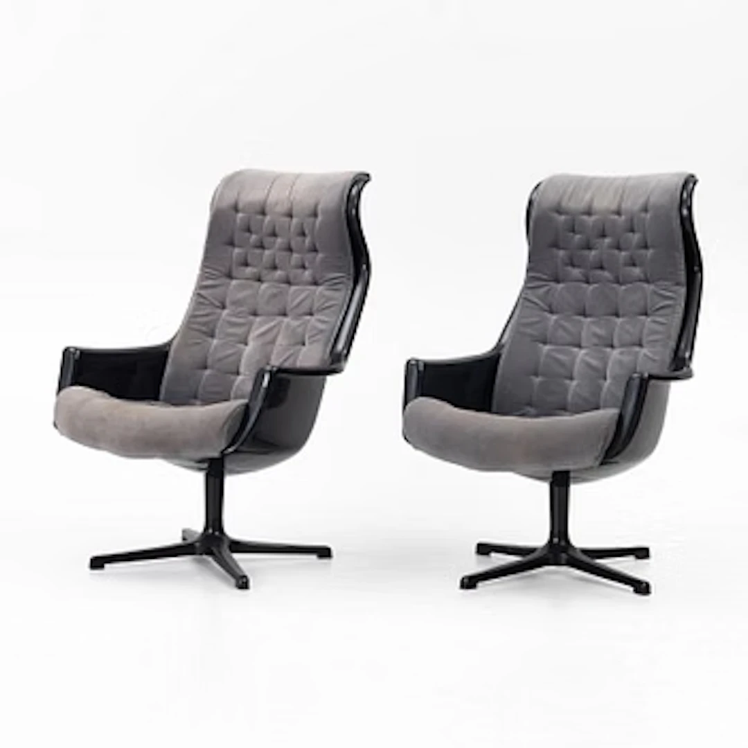 Alf Svensson, & Yngve Sandström, a pair of 'Galaxy/Form 8' armchairs
