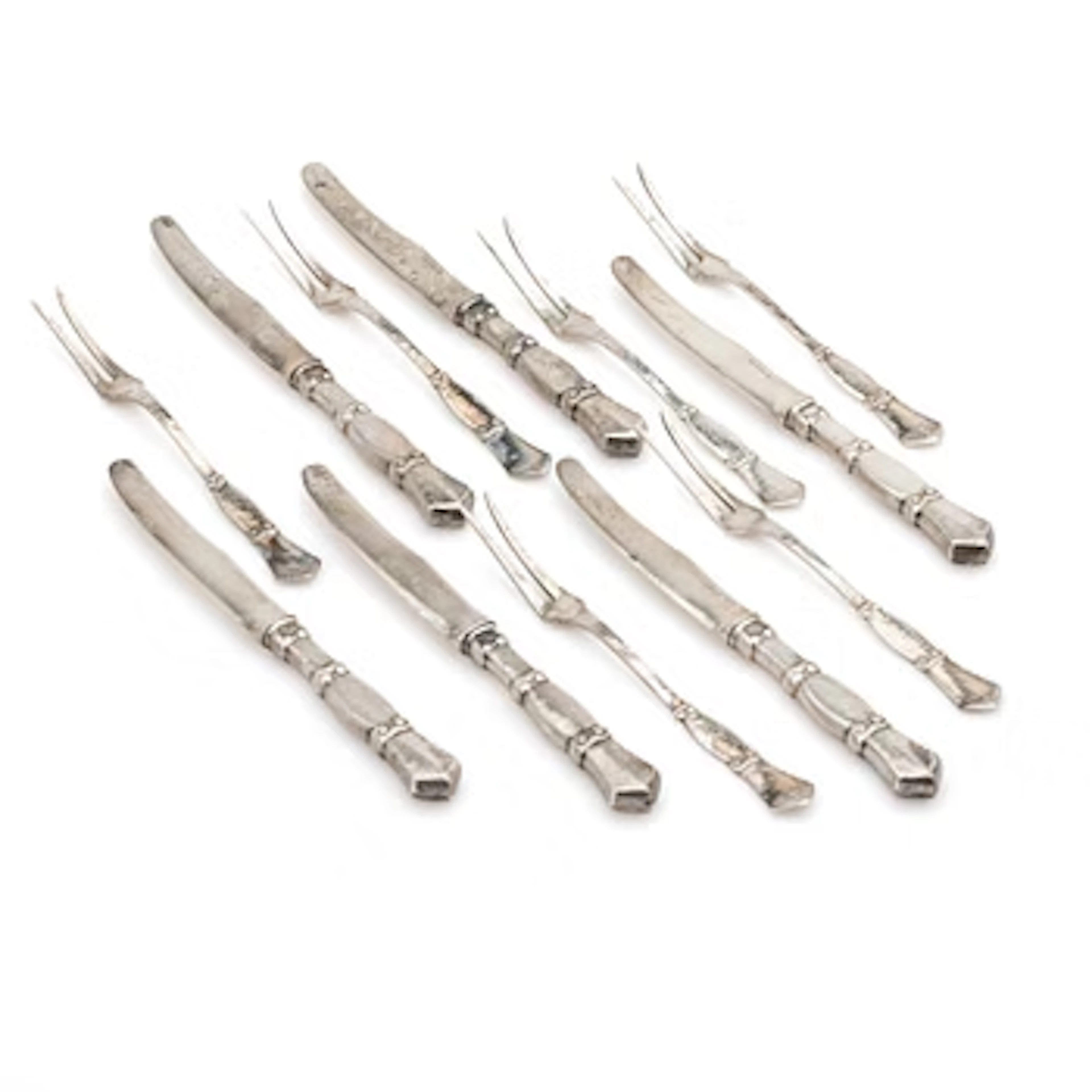 Cutlery, 12 pieces, silver, Möller Aktiebolag Hovjuvelerare E, Malmö.