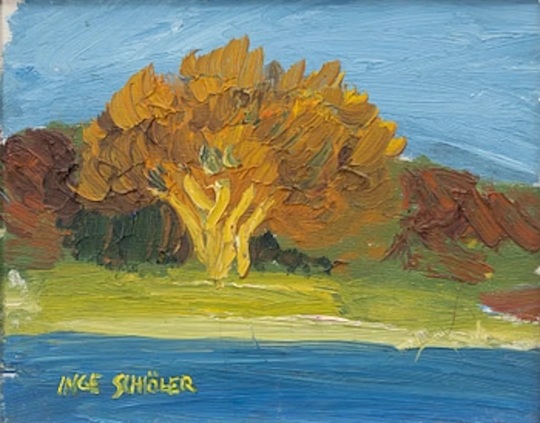 Inge Schiöler, Trees in Autumnal Colours.