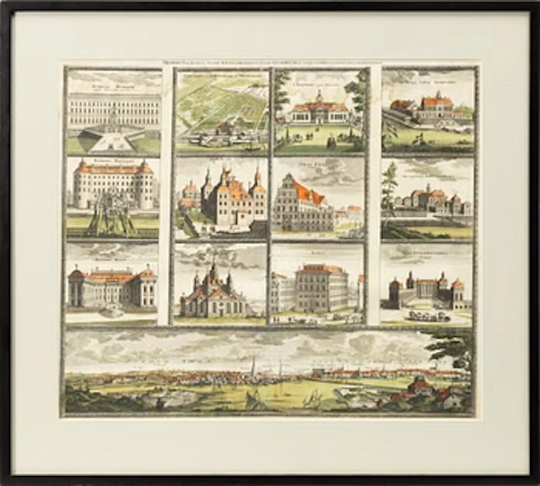 Johann Baptist Homann, Hand-coloured engraving.