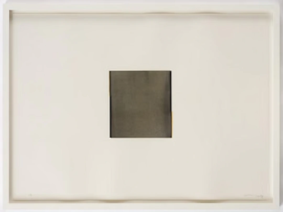 Callum Innes, "Ivory Black Blue / Quinacridone Gold (no. 59)".
