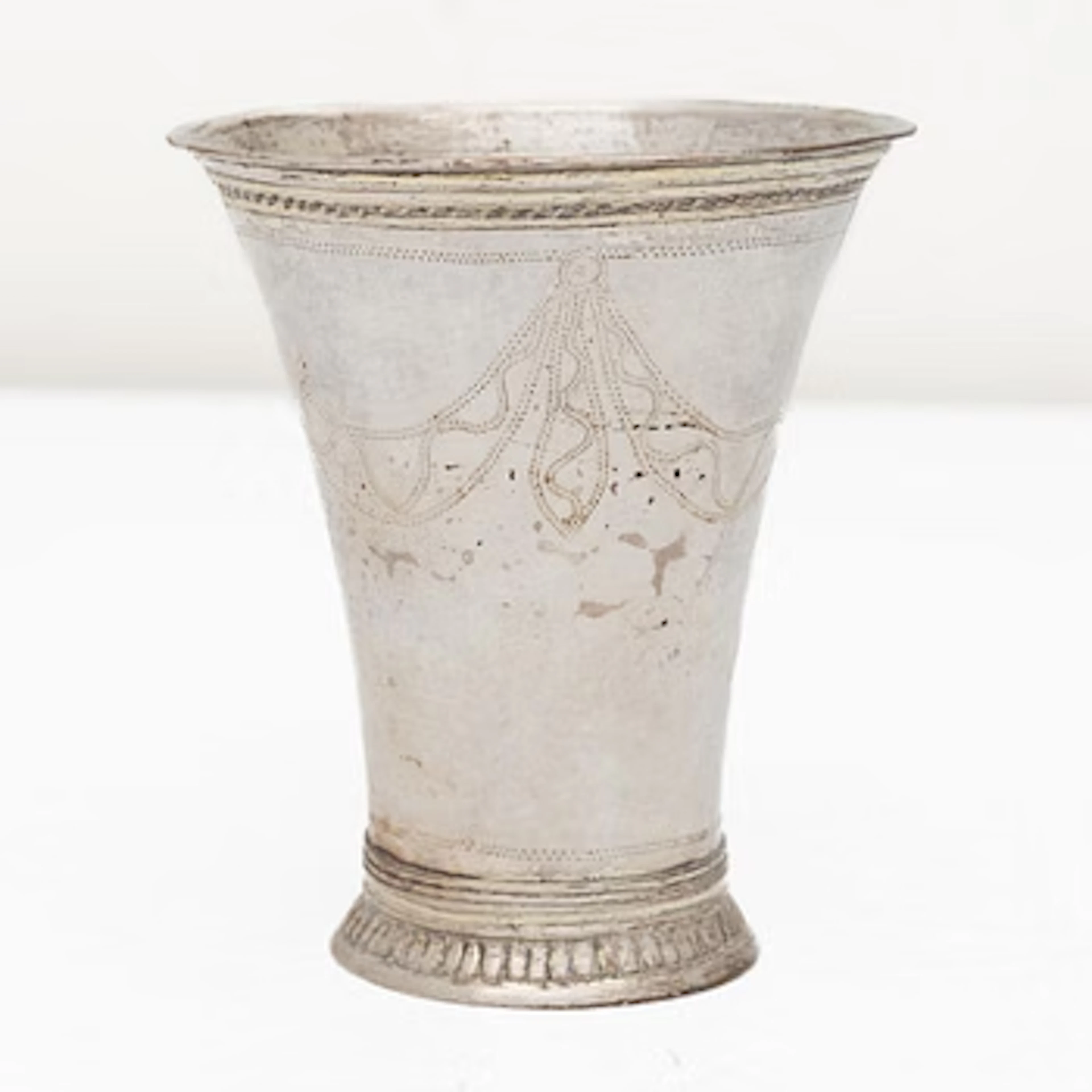 A Swedish silver beaker, mark of Nils Hoffsten, Stockholm 1796.