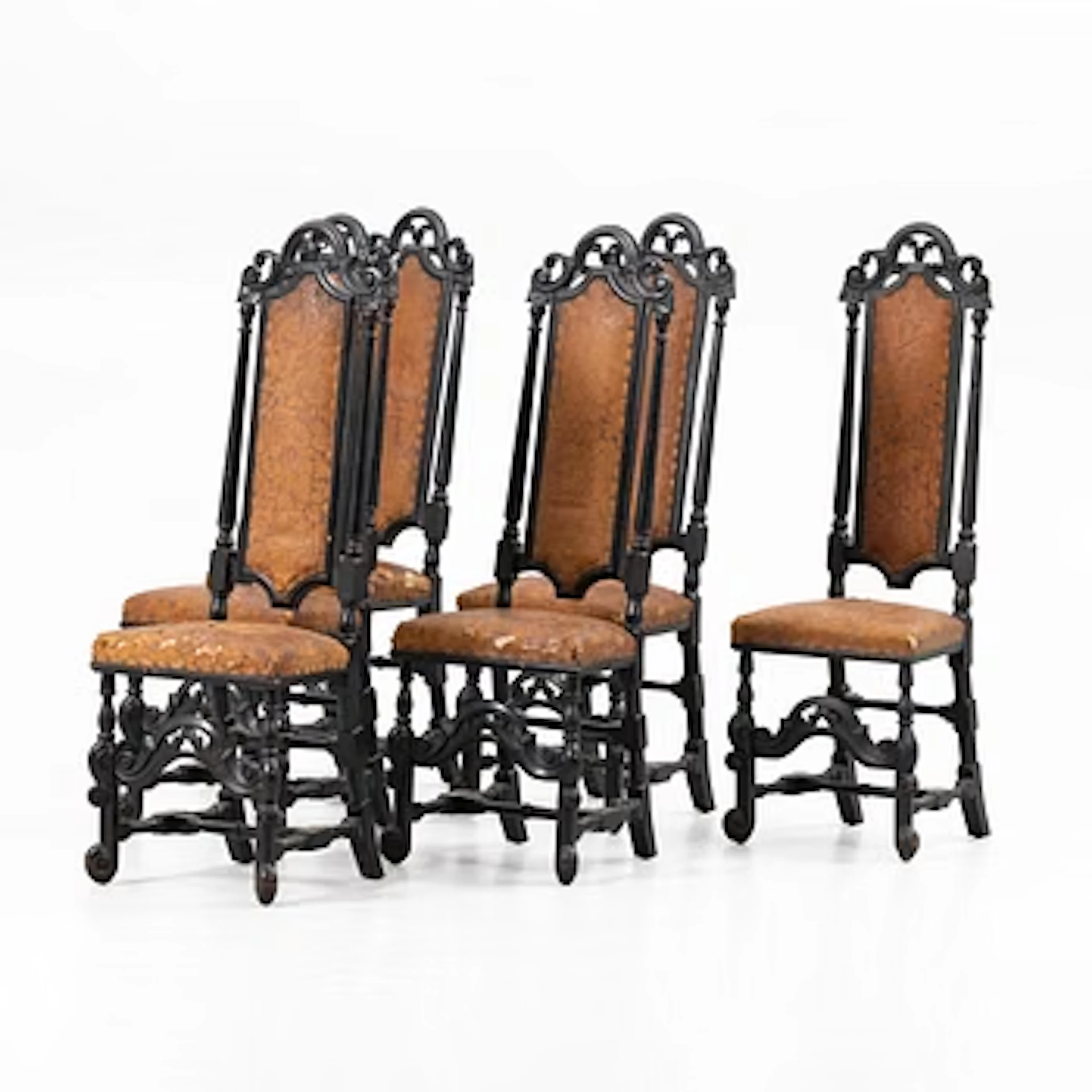 Chairs, 2+4, 18th and 19th centuries.