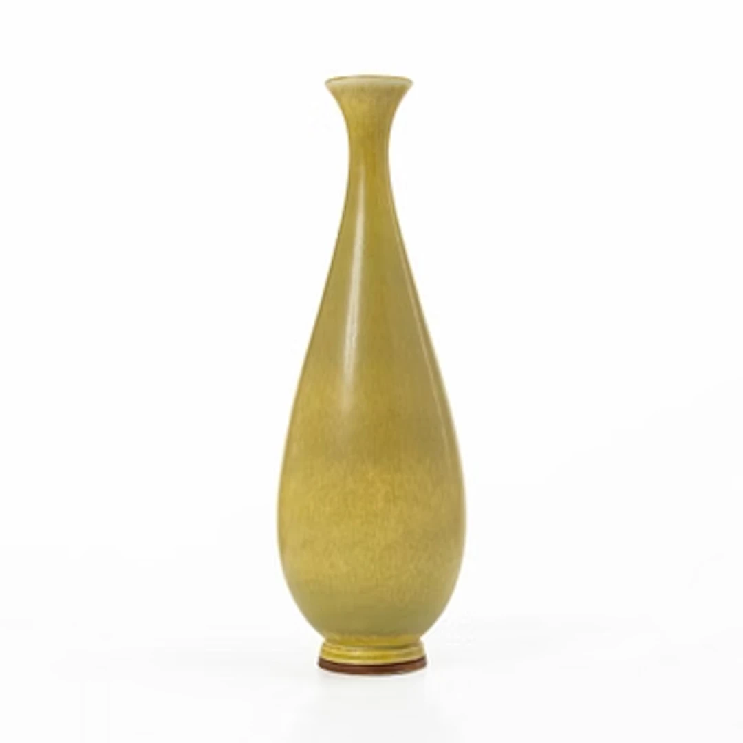 Berndt Friberg, a hare's fur glazed stoneware vase, Gustavsberg Studio 1960.