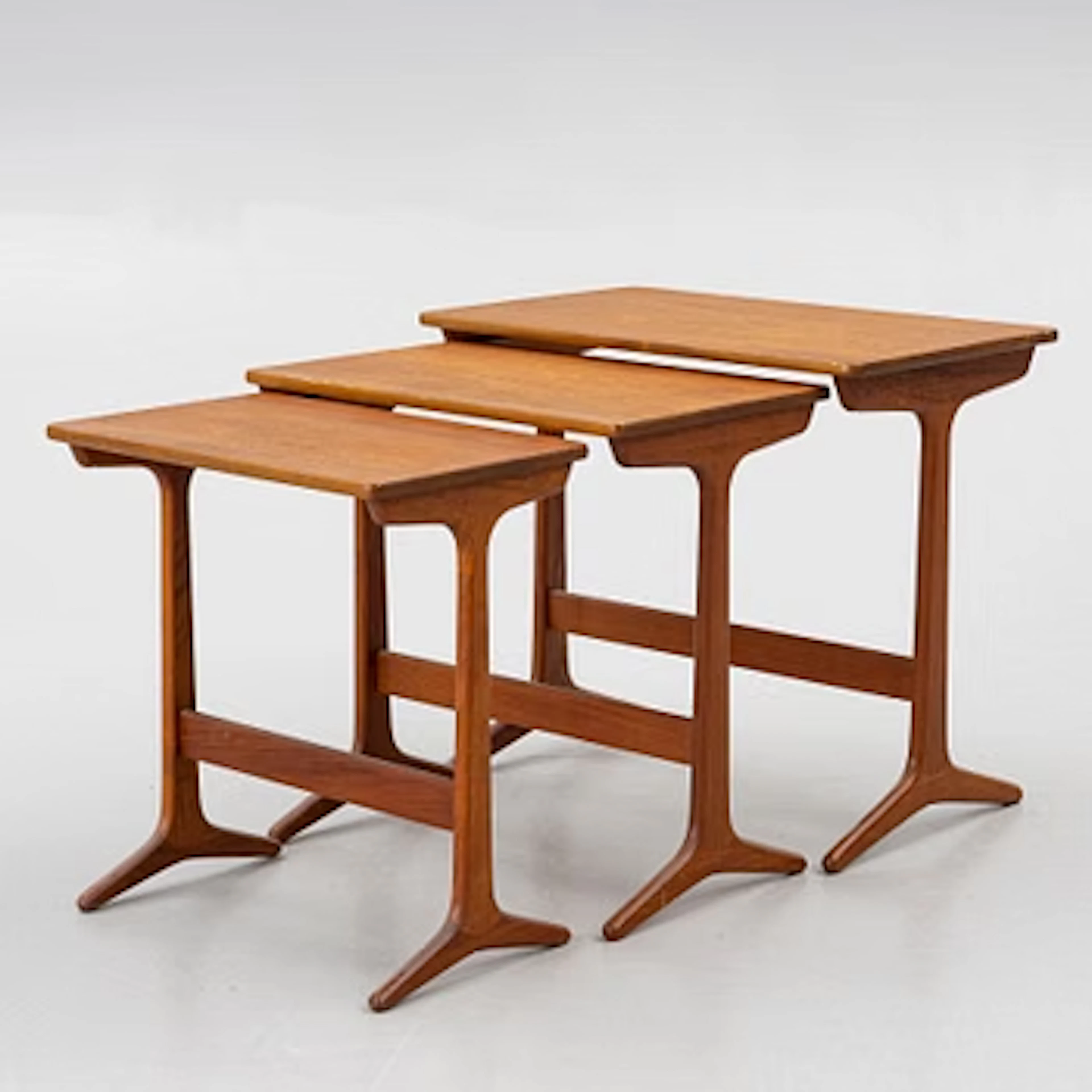 Erling Torvits, a three-piece nesting table, Denmark, 1960's.
