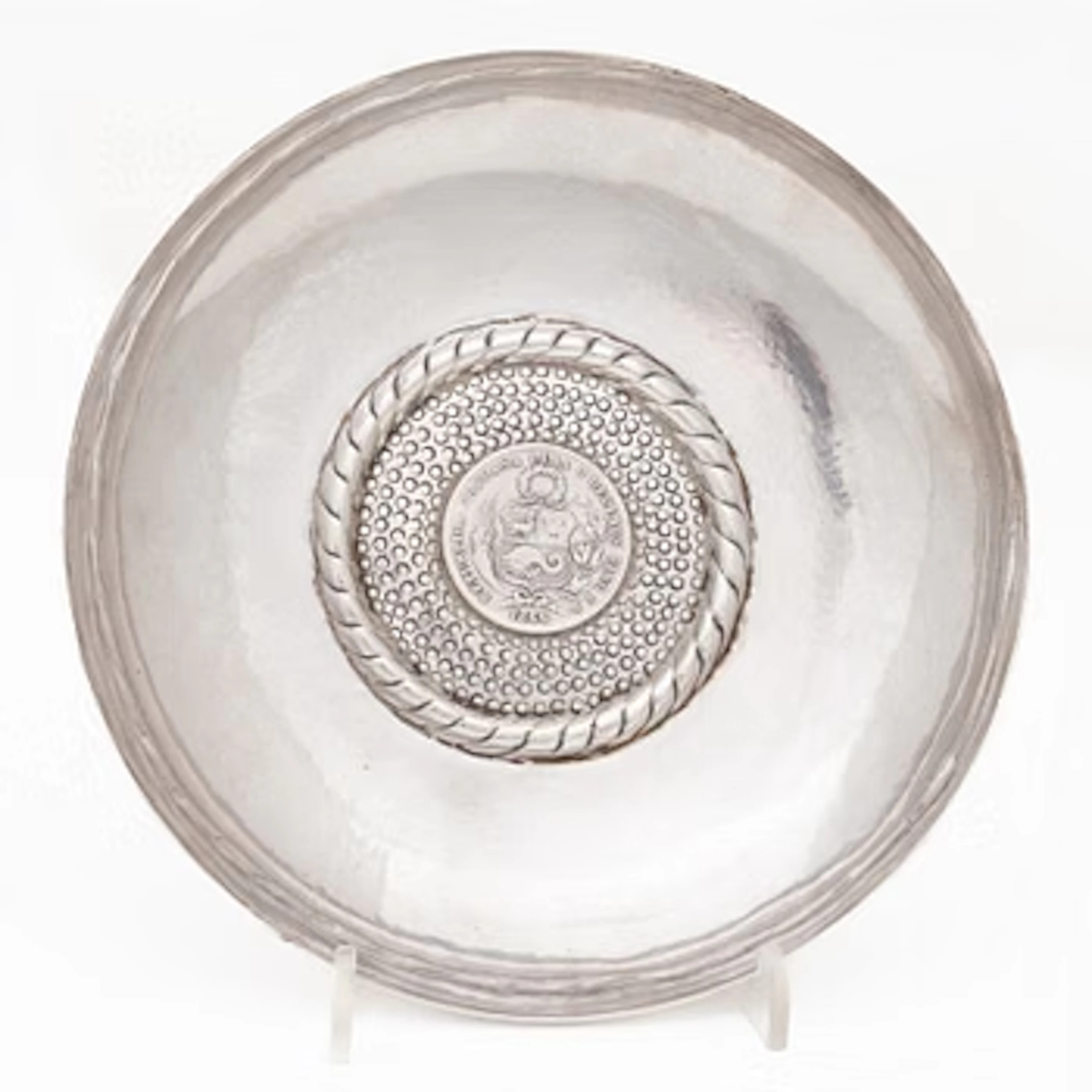 Bowl dish, sterling silver, Peru, 20th century.