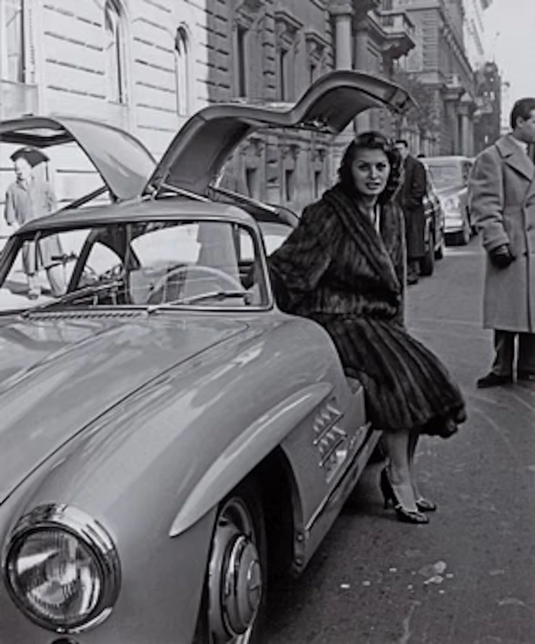 Per-Olow Anderson, 'Sophia Loren in Per-Olows MB 300 SL in Rome, 1954'.