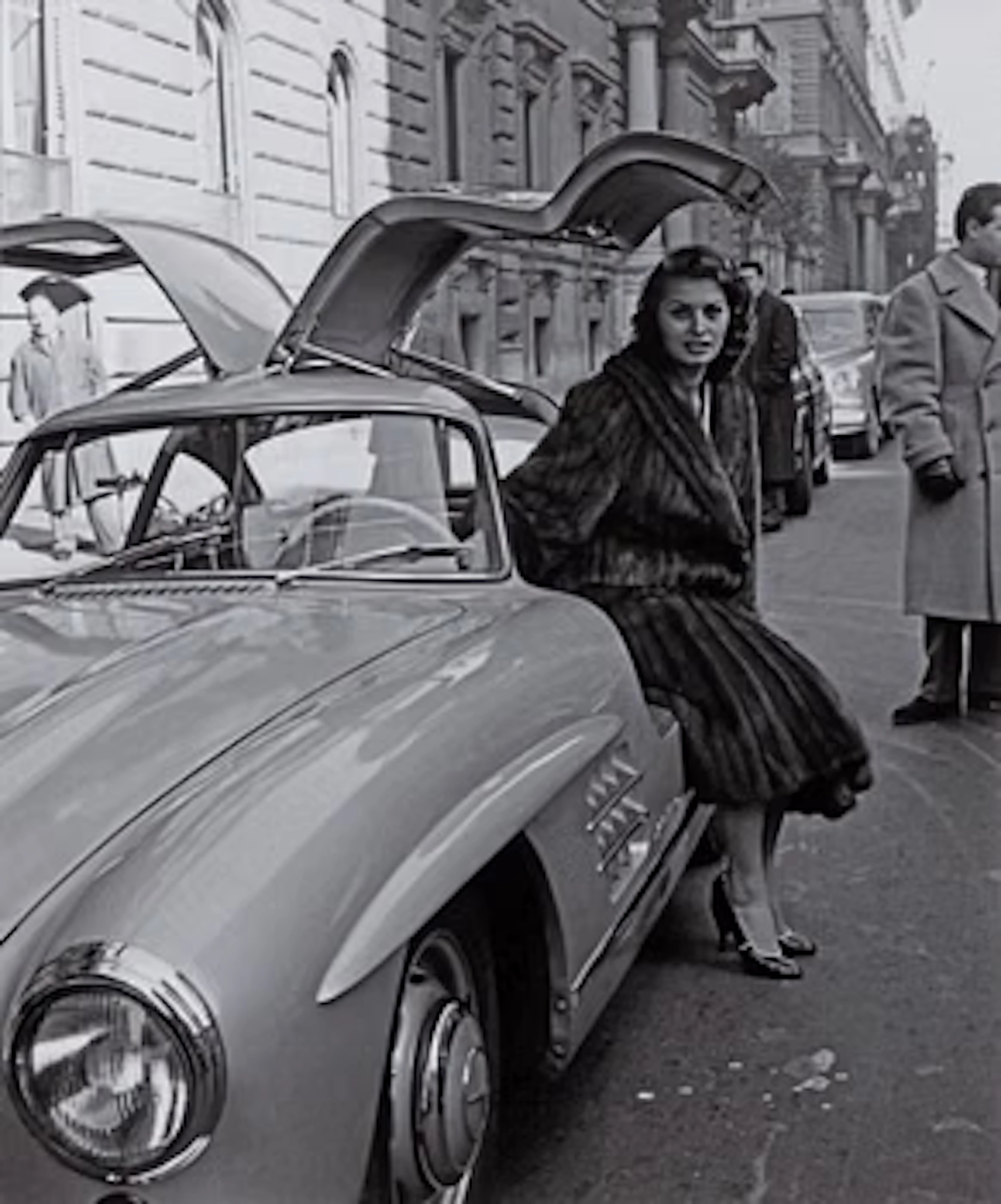 Per-Olow Anderson, 'Sophia Loren in Per-Olows MB 300 SL in Rome, 1954'.