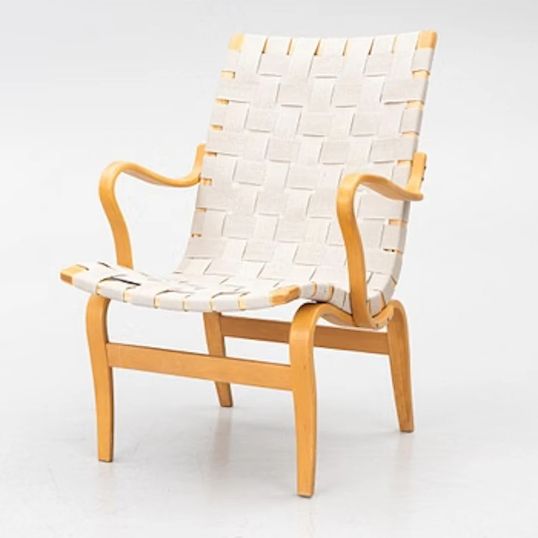 Bruno Mathsson, Armchair, “Eva”, Bruno Mathsson International, Värnamo.
