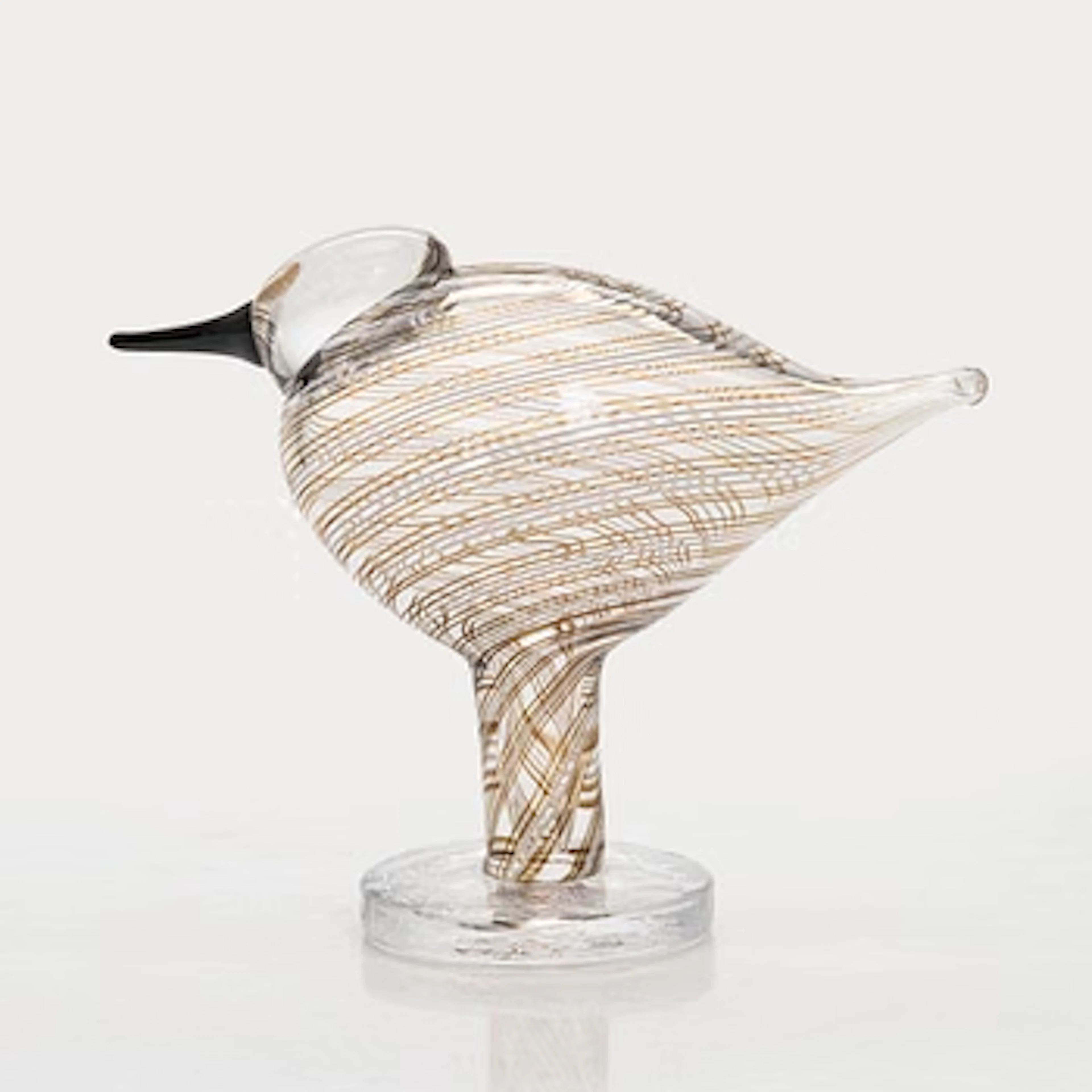 Oiva Toikka, A 'Plover' glass bird, signed O. Toikka Nuutäjärvi.
