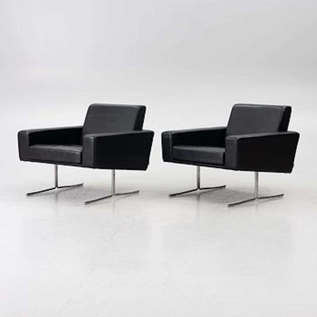 Armchairs, a pair, Danerka, Denmark.
