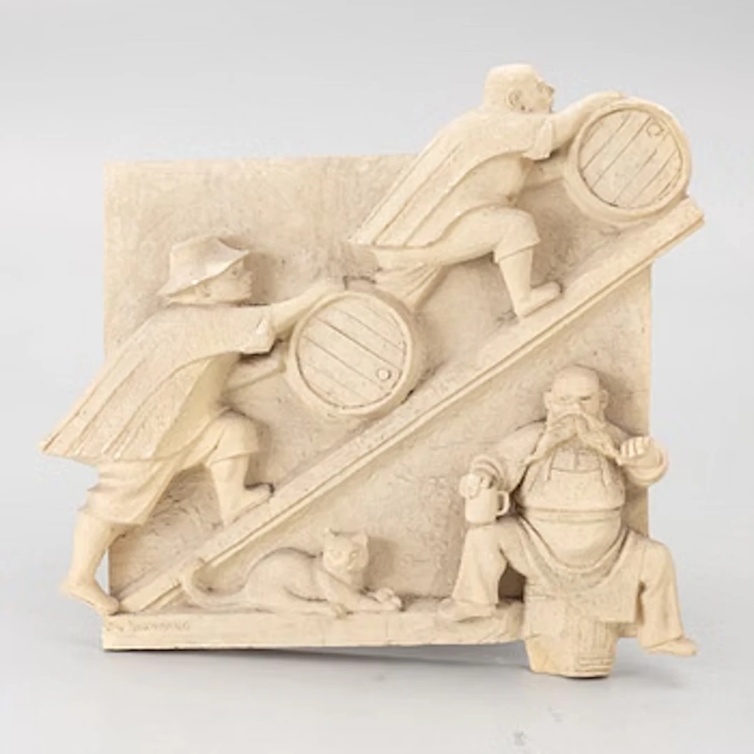 Stig Blomberg, relief, plaster model for M/S Stockholm (1941).