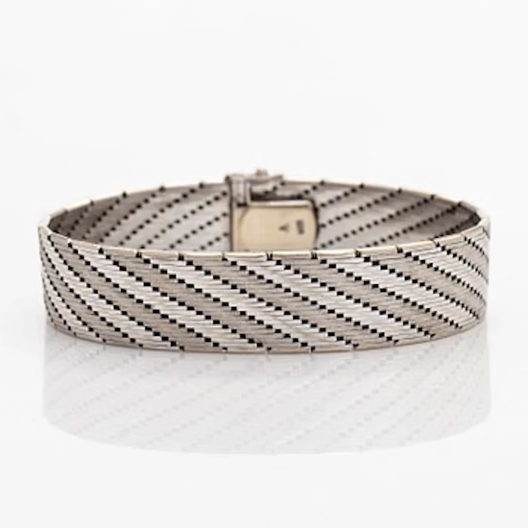Bracelet, 14K white gold.