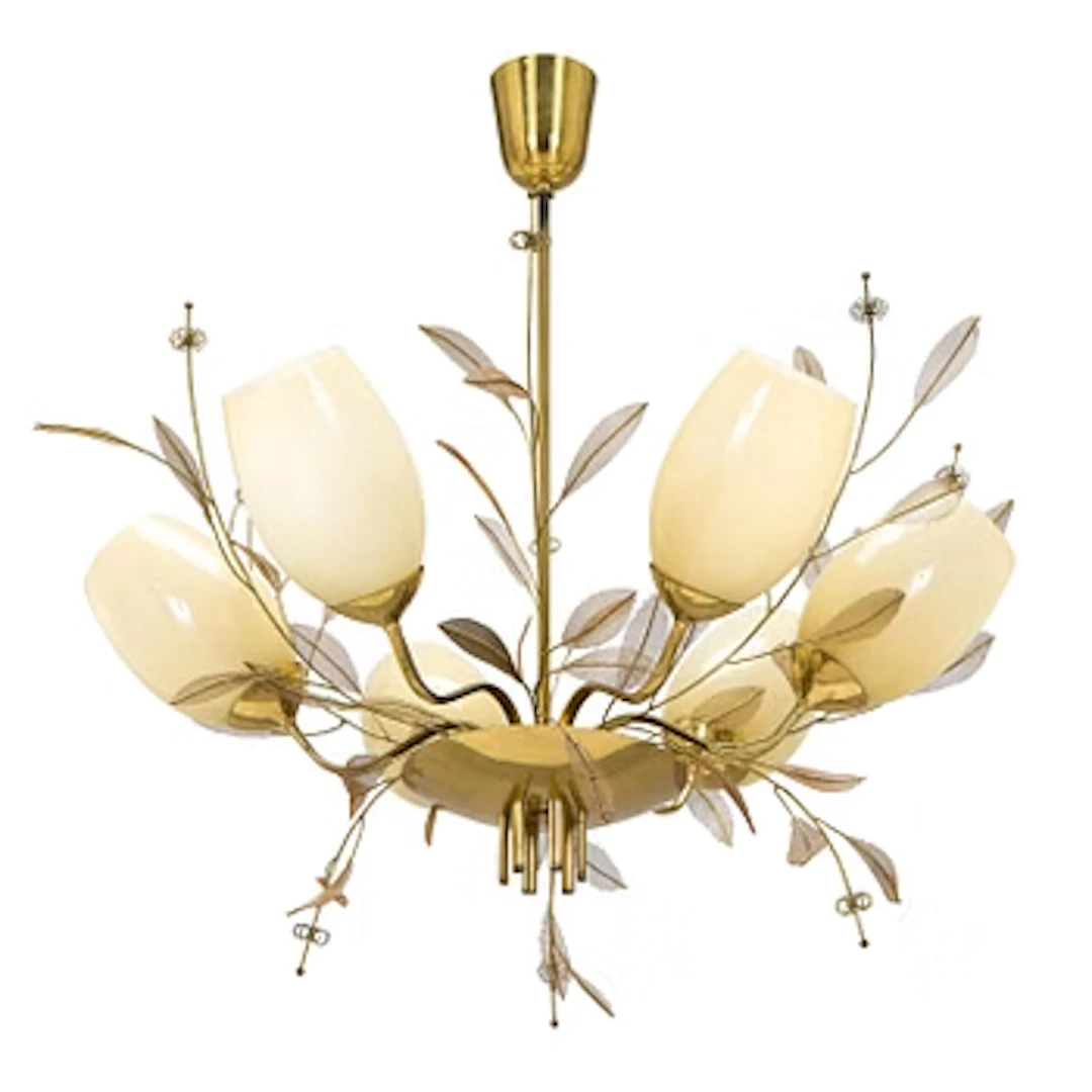 Paavo Tynell, a mid-20th century '9029/6' chandelier for Taito.