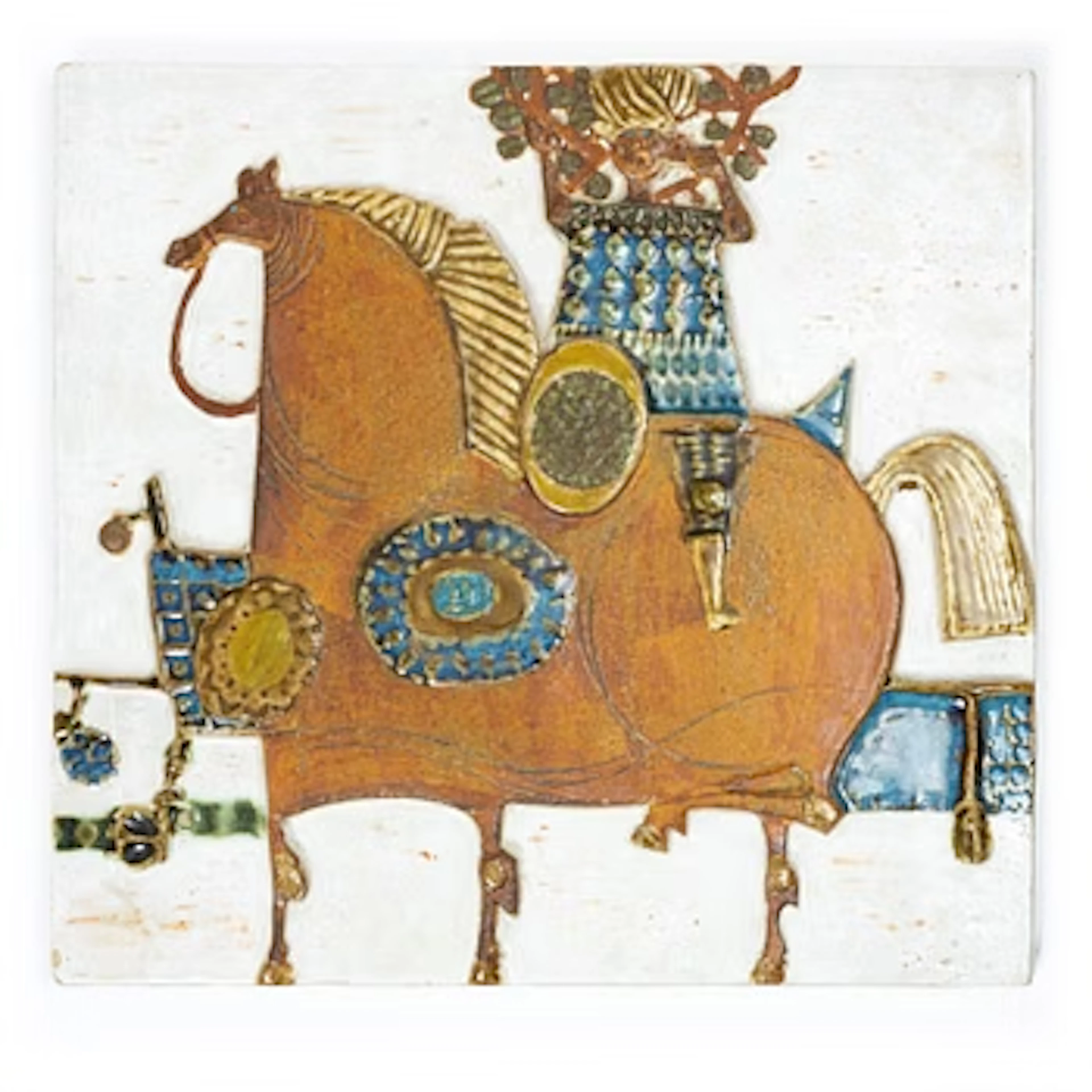 Stig Lindberg, Wall plaque, Gustavsberg.