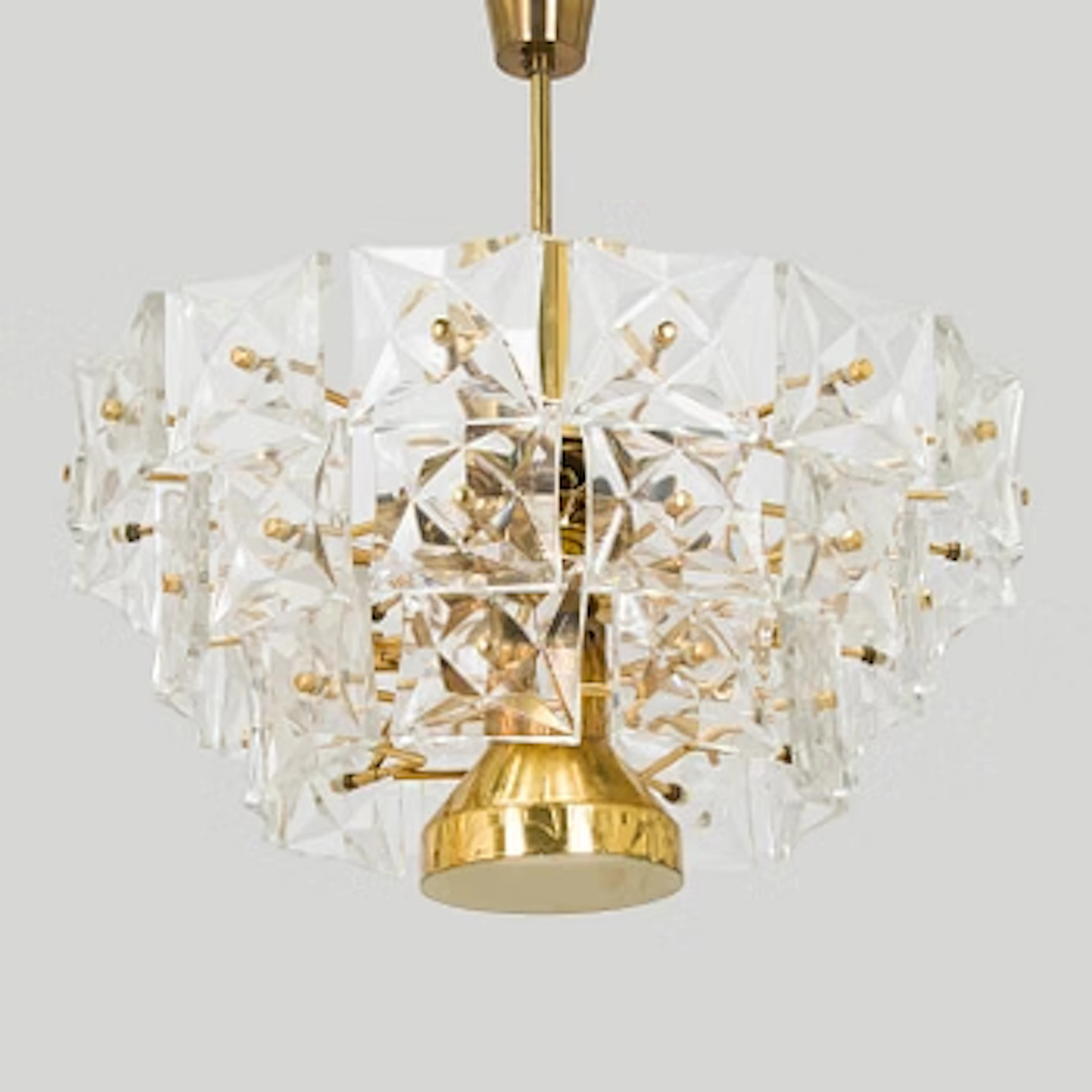 Chandelier, Kinkeldey Leuchten GmbH & Co, Germany, 1960s.