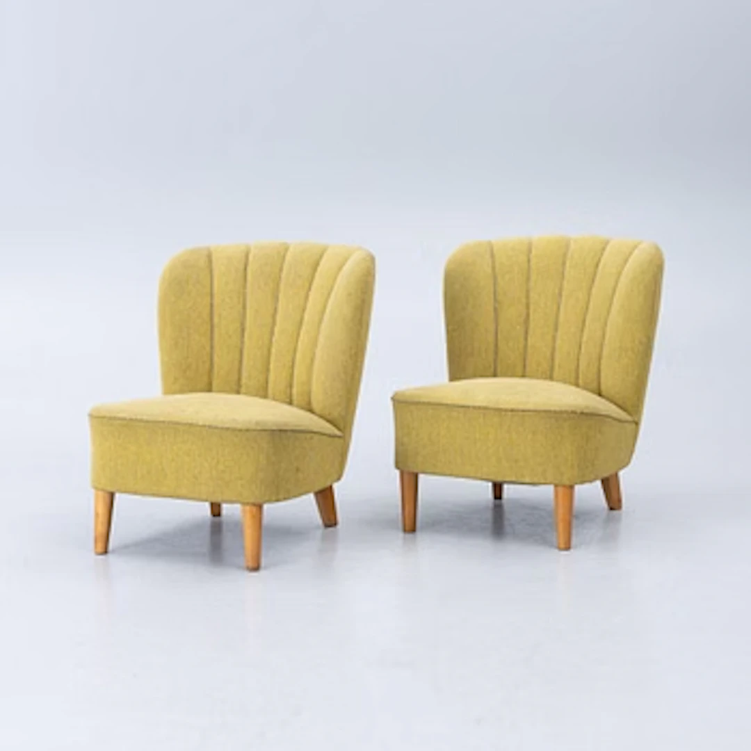 Armchairs, Swedish Modern, mid-20th century.