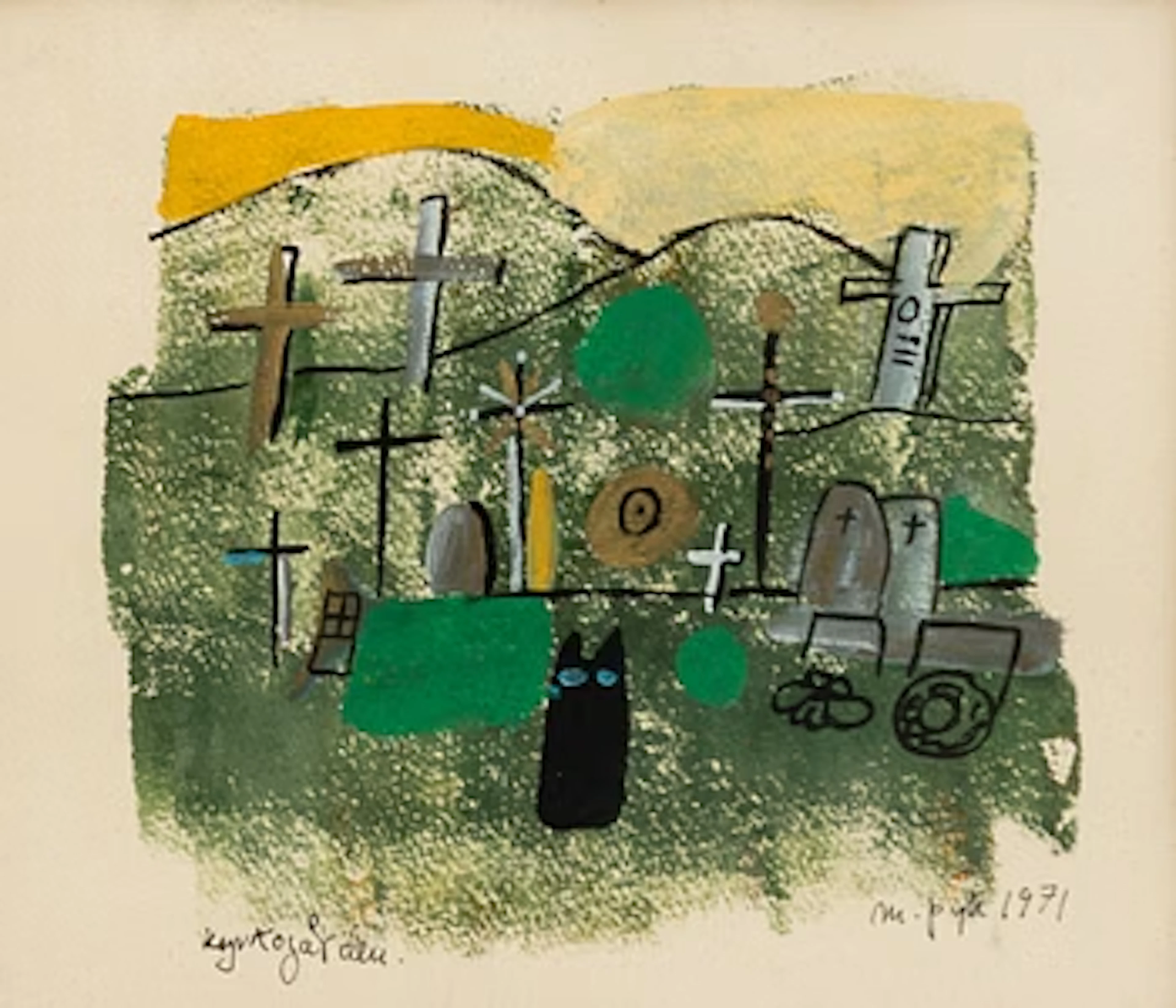 Madeleine Pyk, 'Kyrkogården (The Cemetery)'.