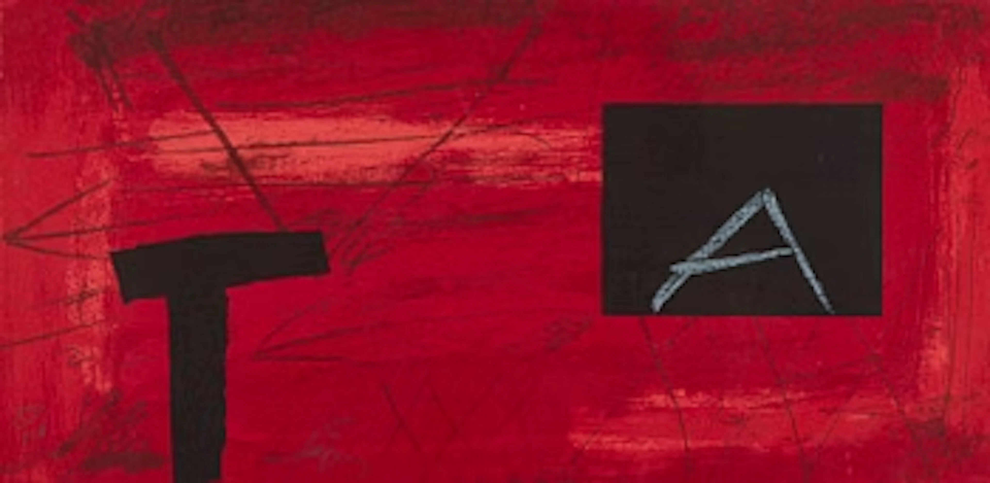 Antoni Tàpies, Composition in Black and Red.