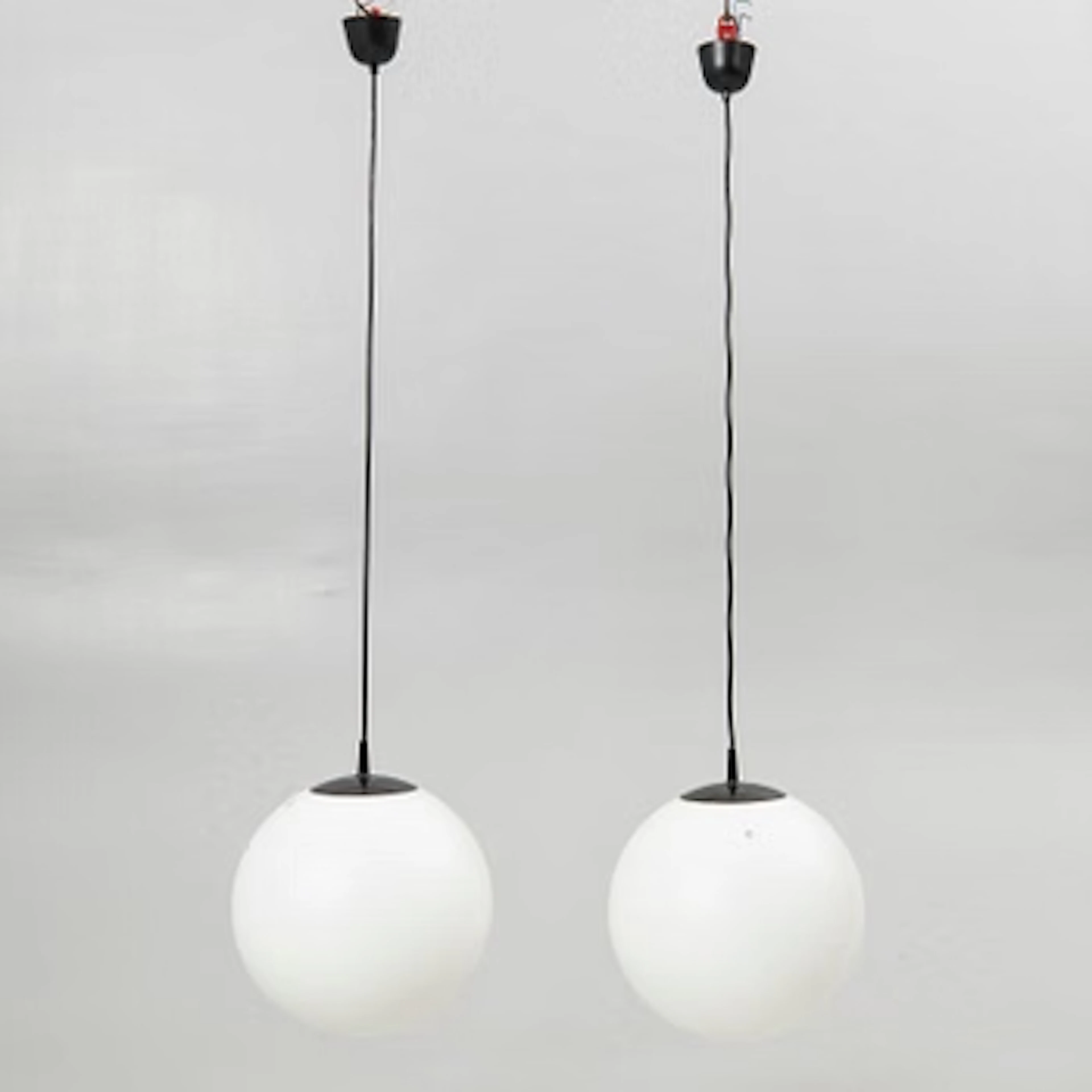 Ceiling lamps, a pair, Putzler, Germany, 20th century.