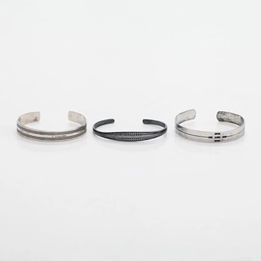 Kalevala Koru, bracelets, 3 pieces, silver. Helsinki, 1962–2007.