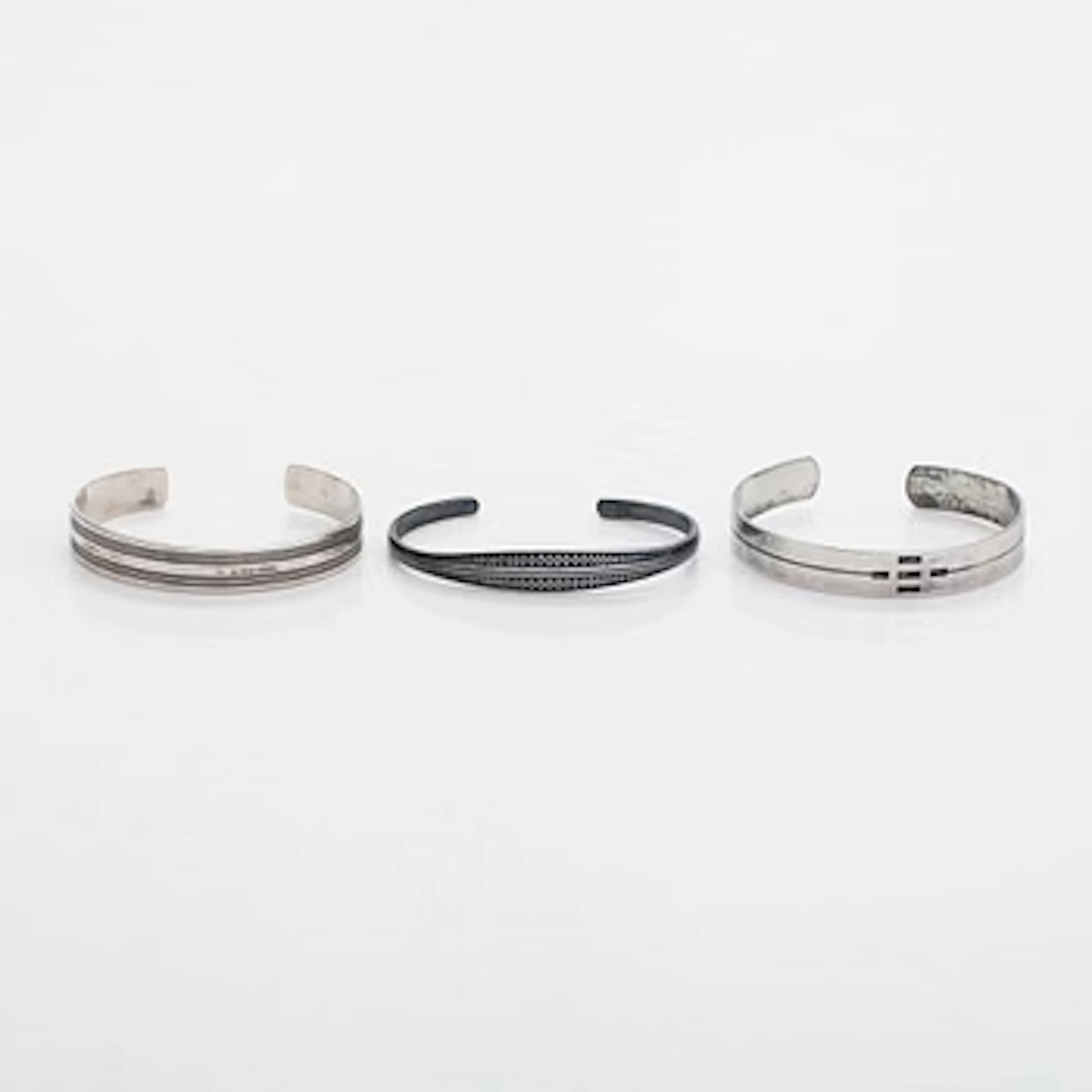 Kalevala Koru, bracelets, 3 pieces, silver. Helsinki, 1962–2007.