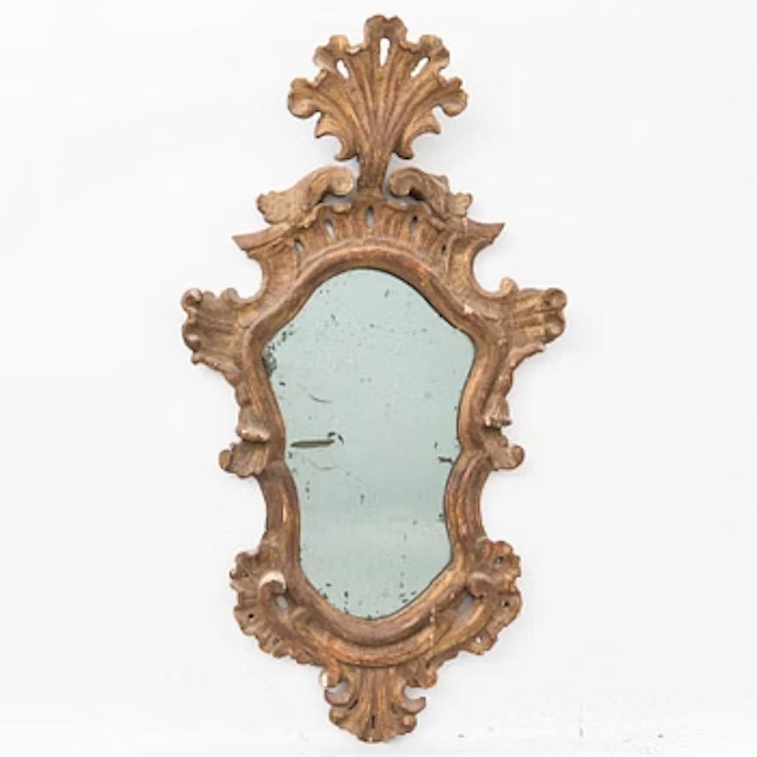 Mirror, late Baroque, late 18th century.