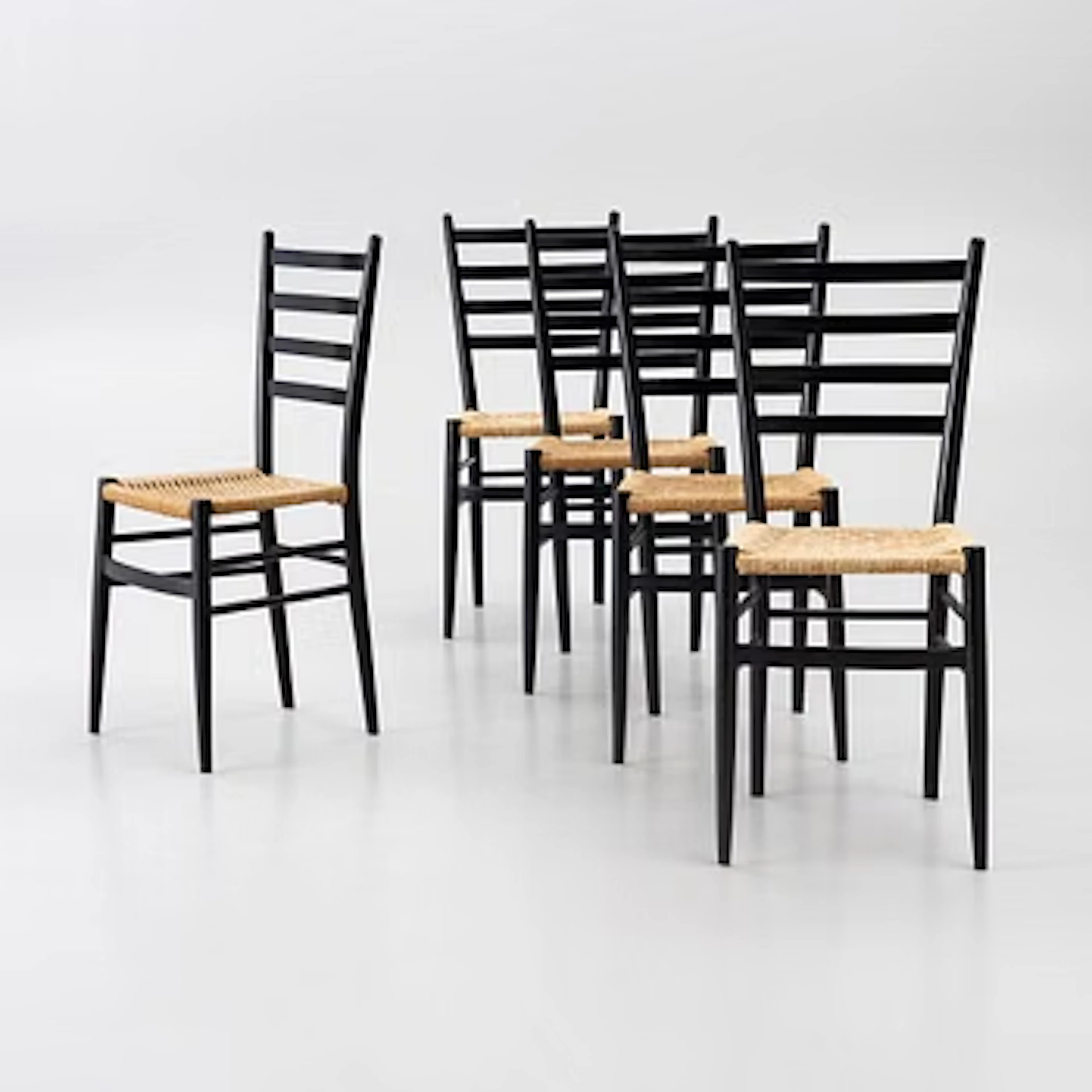 5 chairs, 'Bologna', IKEA.