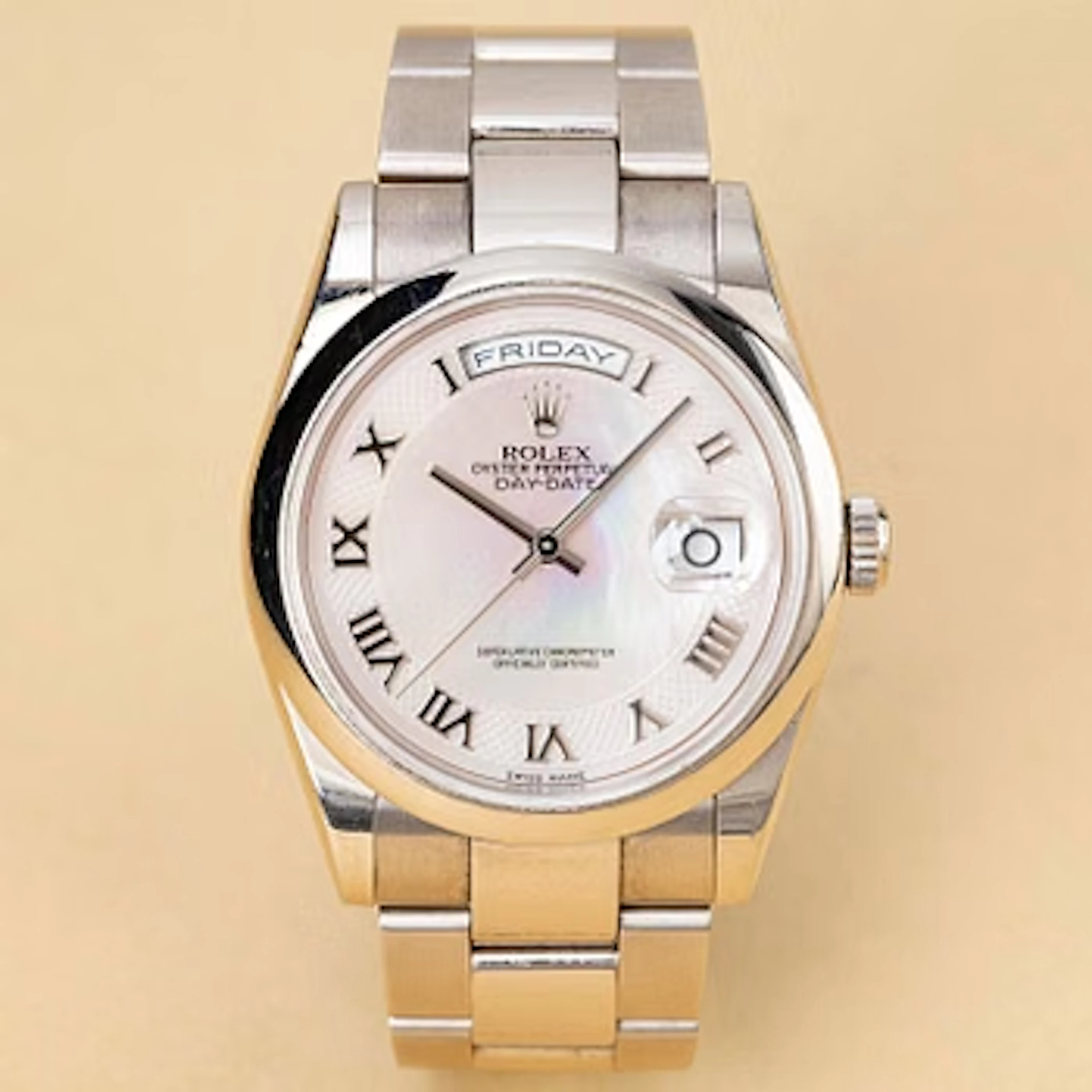 Rolex, Day-Date, "Mother of Pearl Dial", "First Year Production", ca 2000.