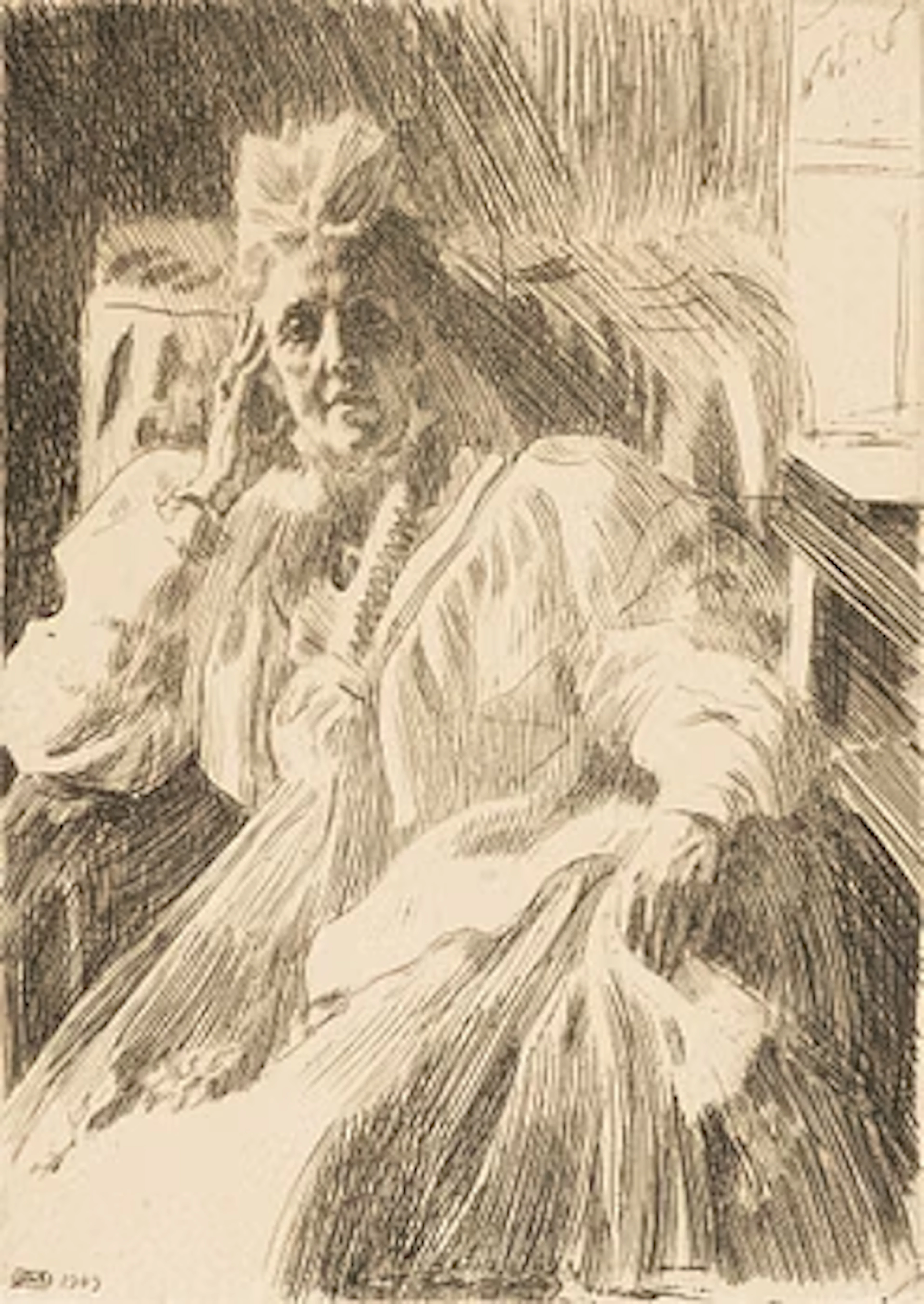 Anders Zorn, "Änkedrottning Sophia".