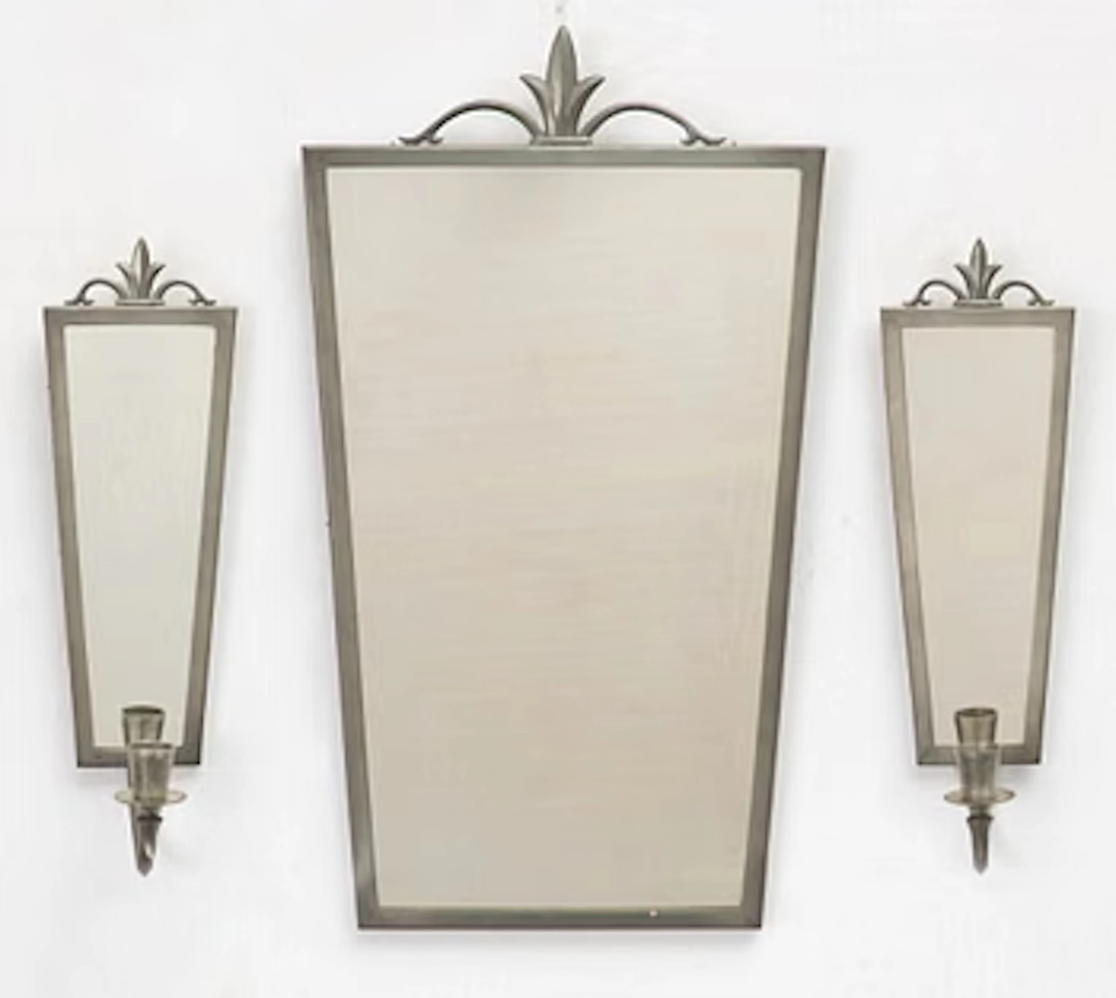 A mirror and pair of wall sconces, Sweden, 1932.