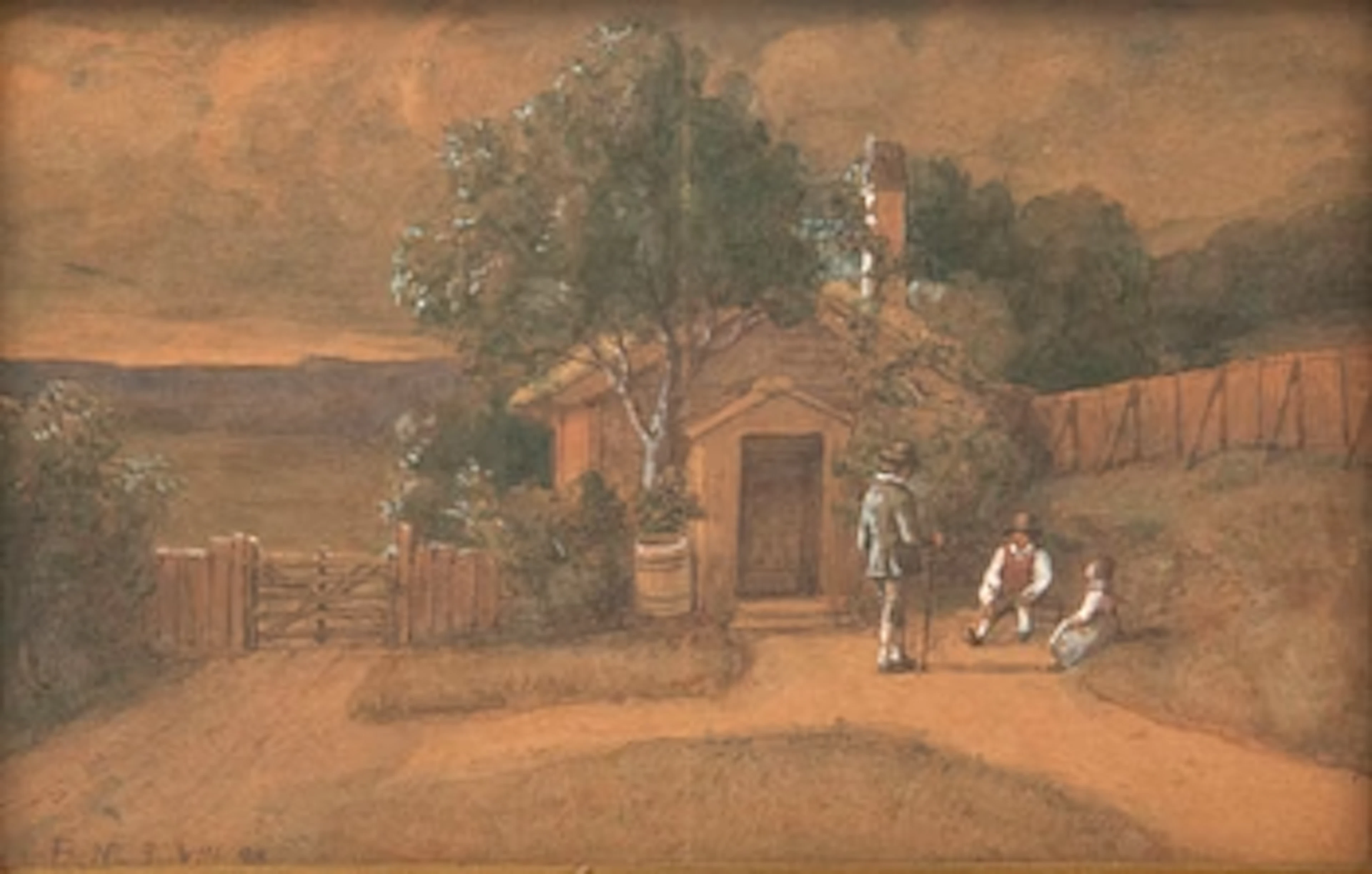 Bengt Nordenberg, Farmyard Scene.
