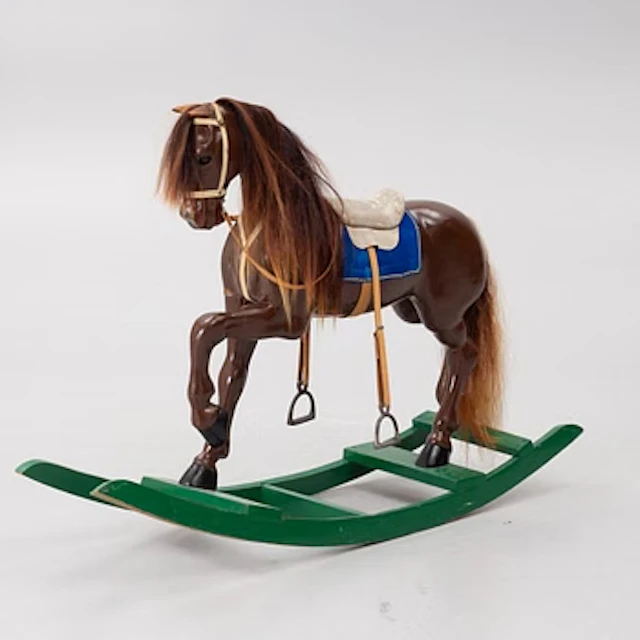 Rocking horse, circa 1900.