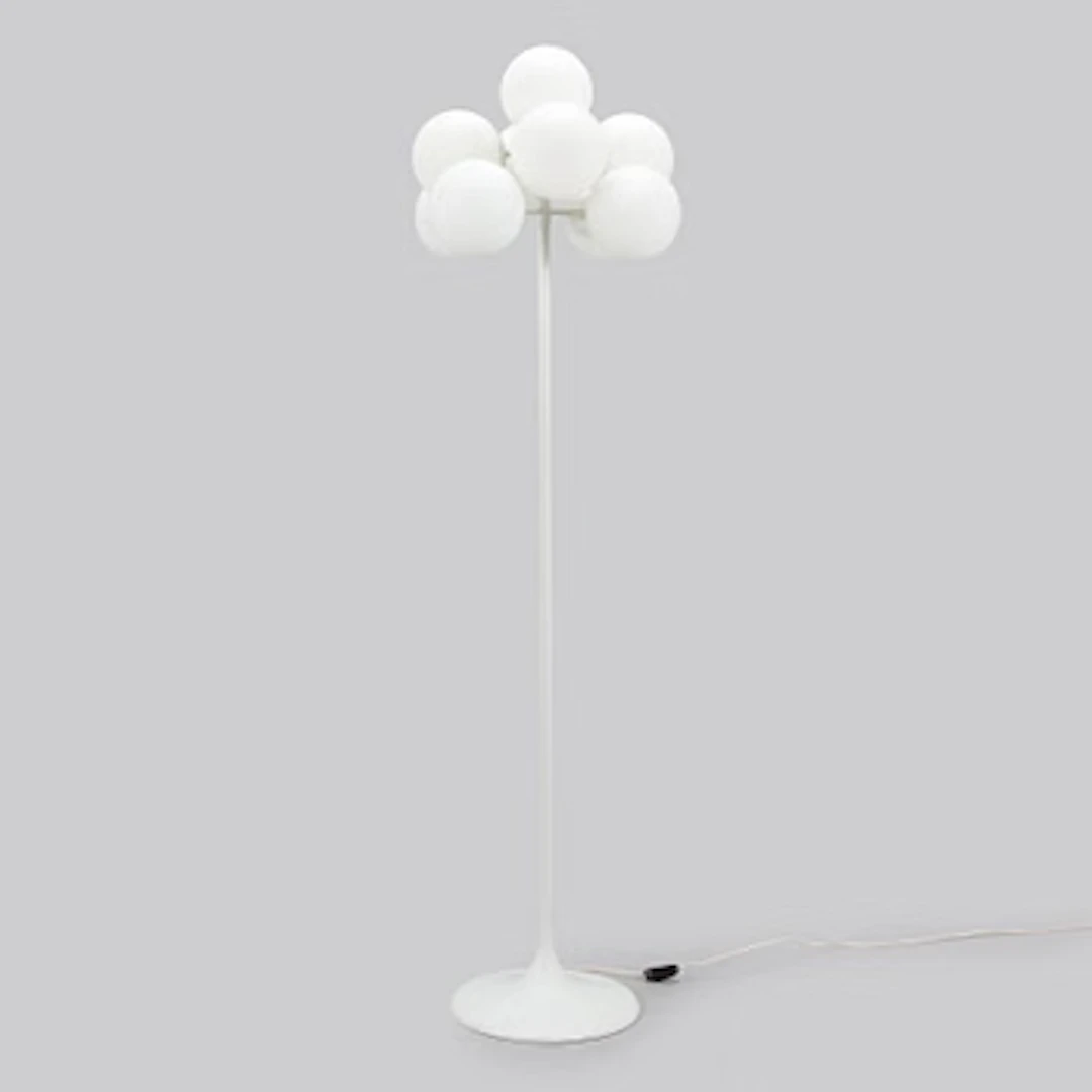 Max Bill, a 1960s/70s floor light, Temde Leuchte, Switzerland.