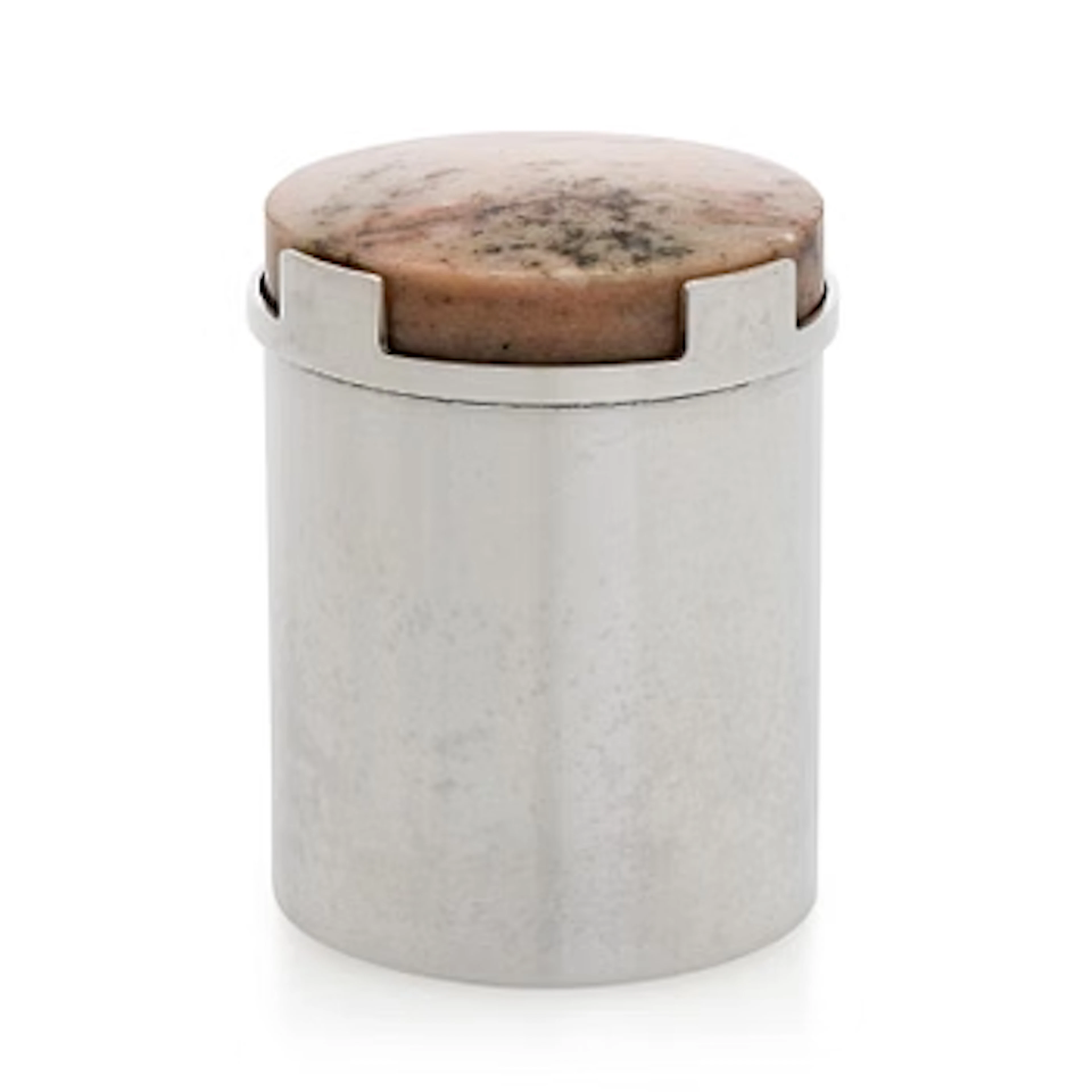 Bertel Gardberg, a stone-lidded silver jar, Kultateollisuus, Turku 1966.