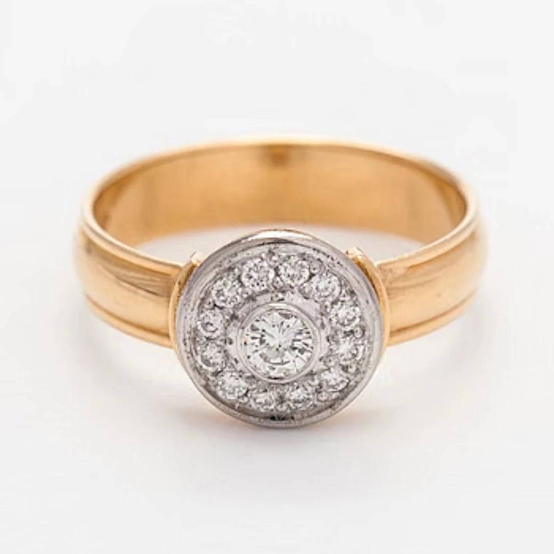 Ring, brilliant cut diamonds, 18K gold, Kultakeskus 1998.