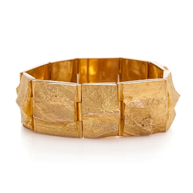 Björn Weckström, bracelet, “Golden stream”, 14K gold, Lapponia 1971.