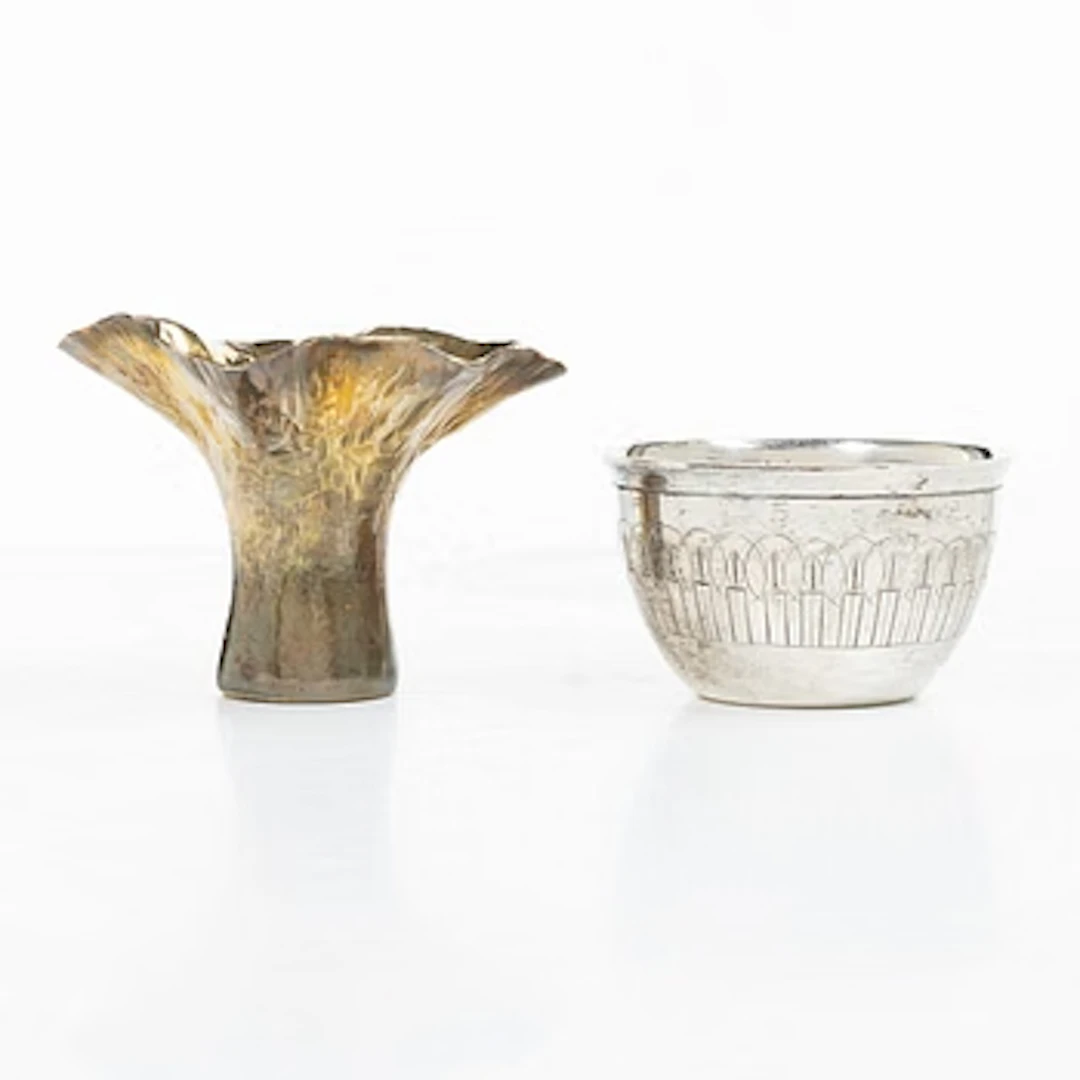 Candle holder and tumbler, sterling silver, Olle Olls, Stockholm 2010