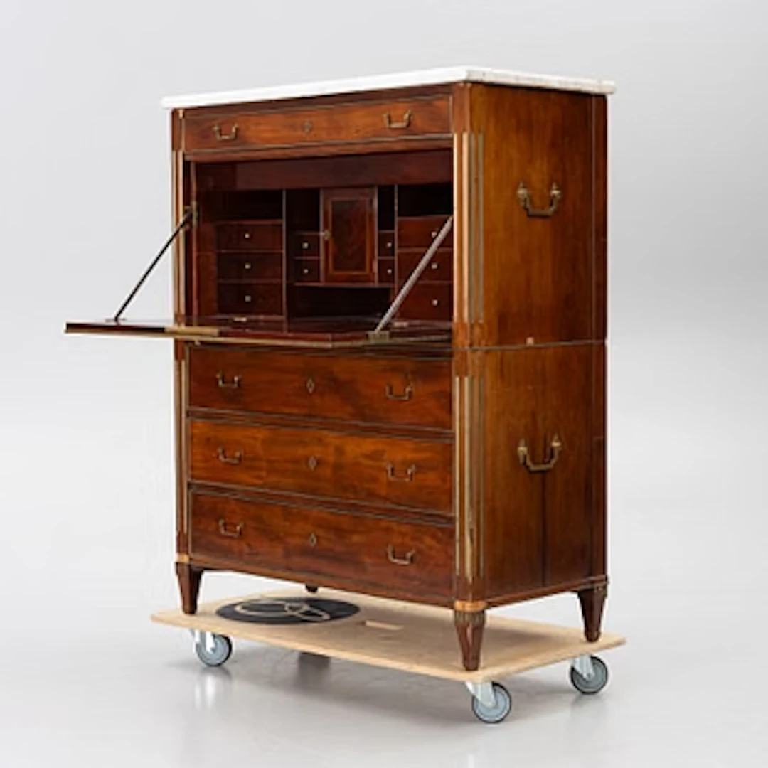 Writing desk, made in Stockholm, circa 1800, Late Gustavian.